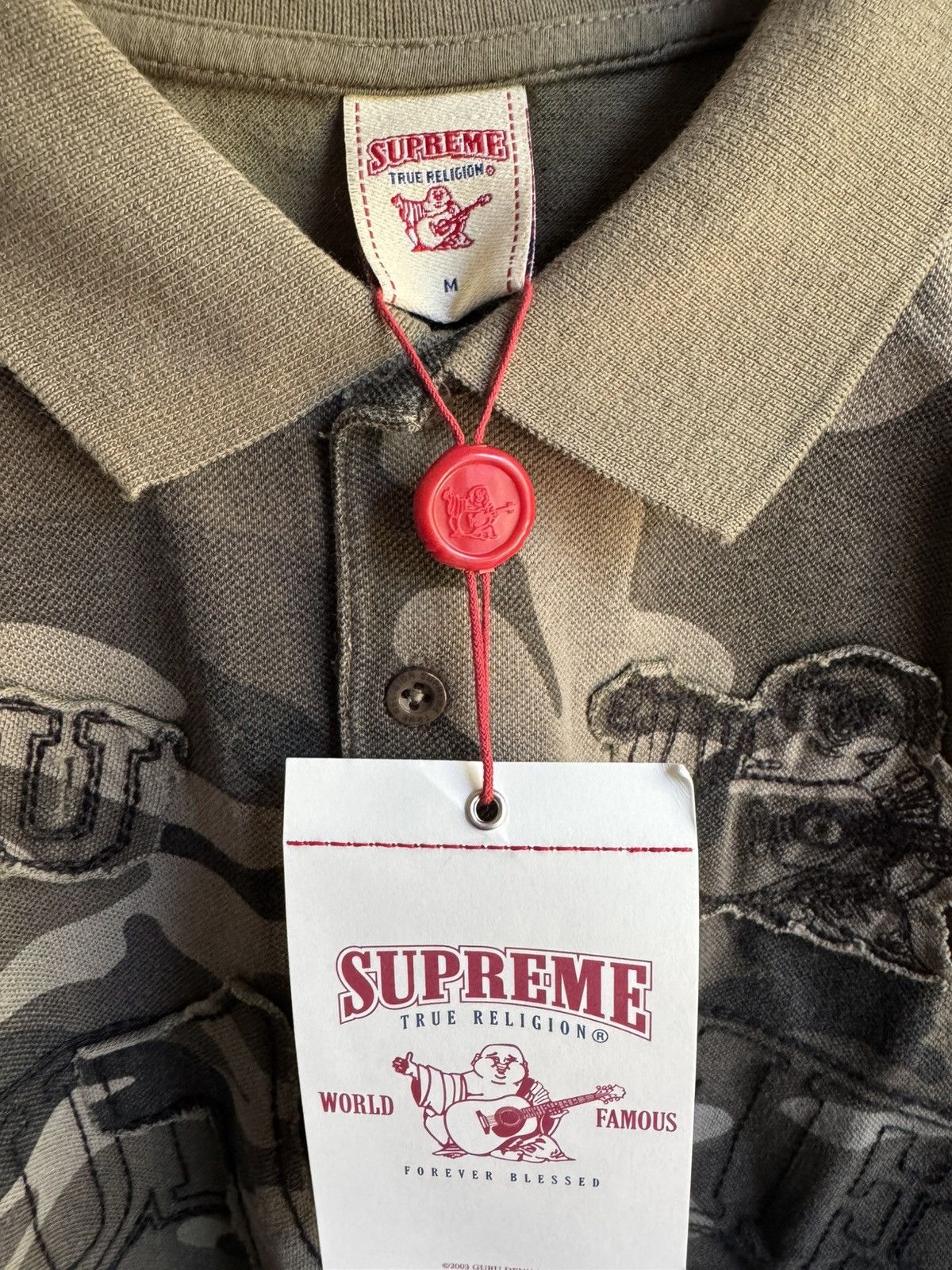 Supreme × True Religion Supreme True Religion Applique Polo Olive Camo Size US M / EU 48-50 / 2 - 4 Thumbnail