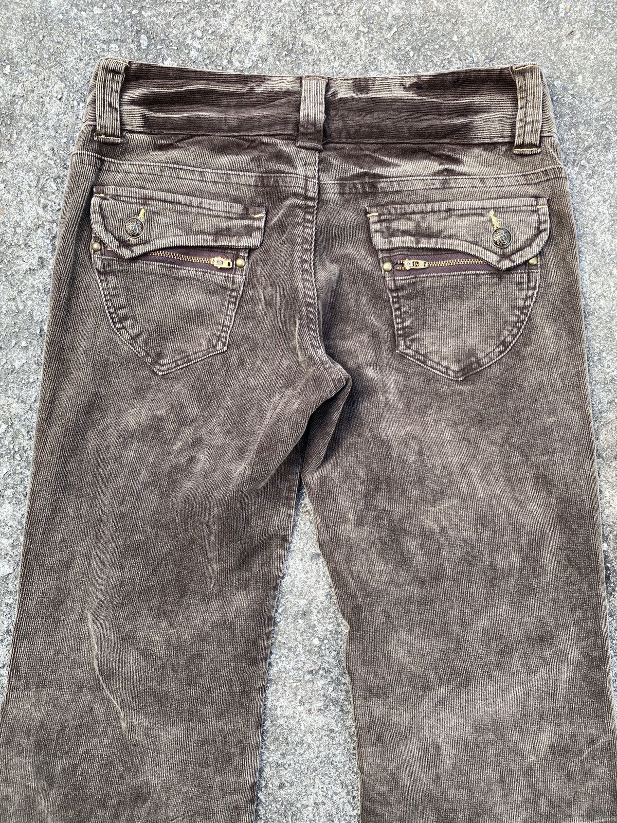 If Six Was Nine × Japanese Brand × Tornado Mart Luocury Japan Corduroy Low Rise Flare Pant Size US 30 / EU 46 - 10 Thumbnail