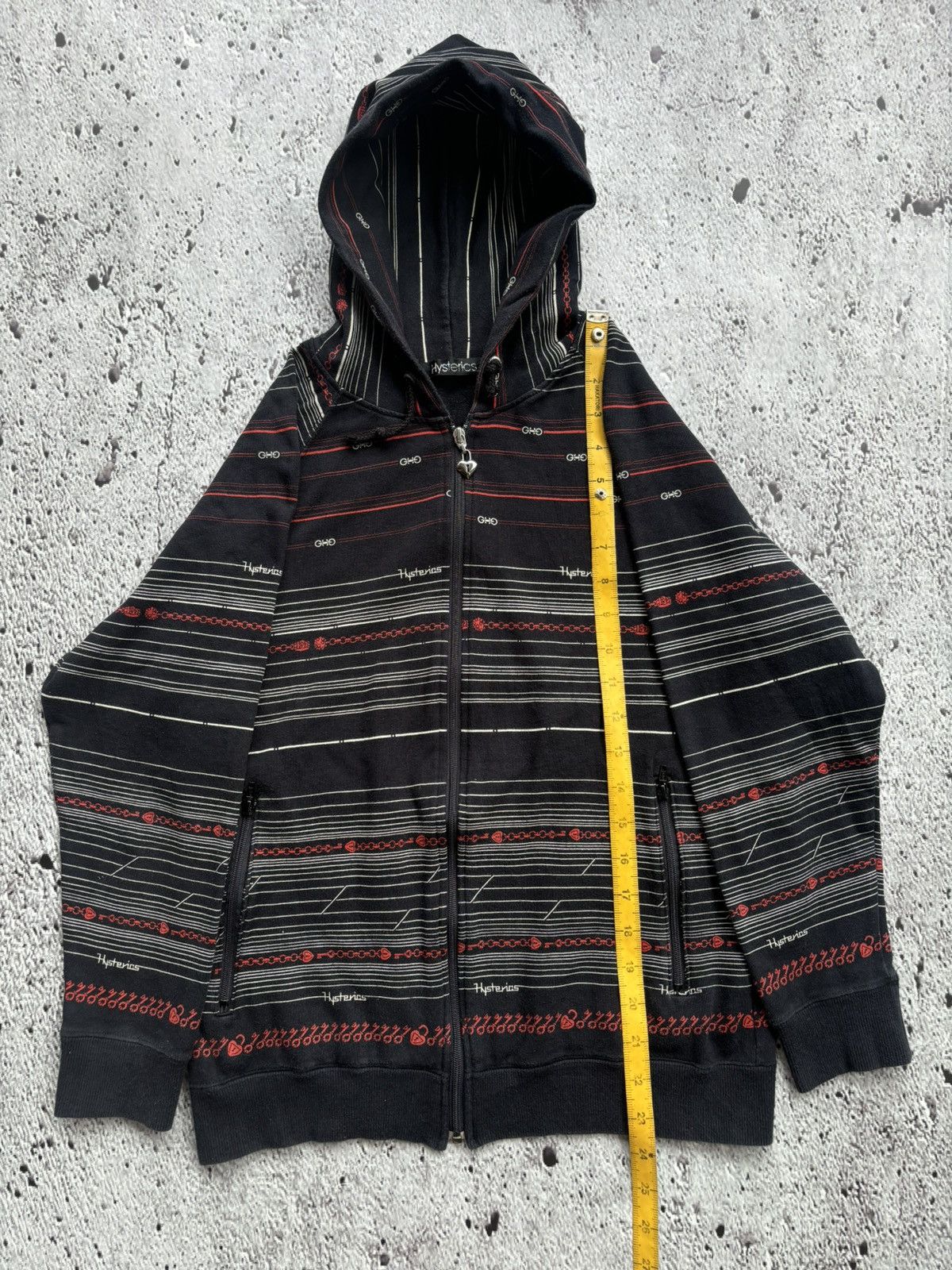 Hysteric Glamour Hysteric glamour Stripe Zip Hoodie Size US M / EU 48-50 / 2 - 13 Thumbnail