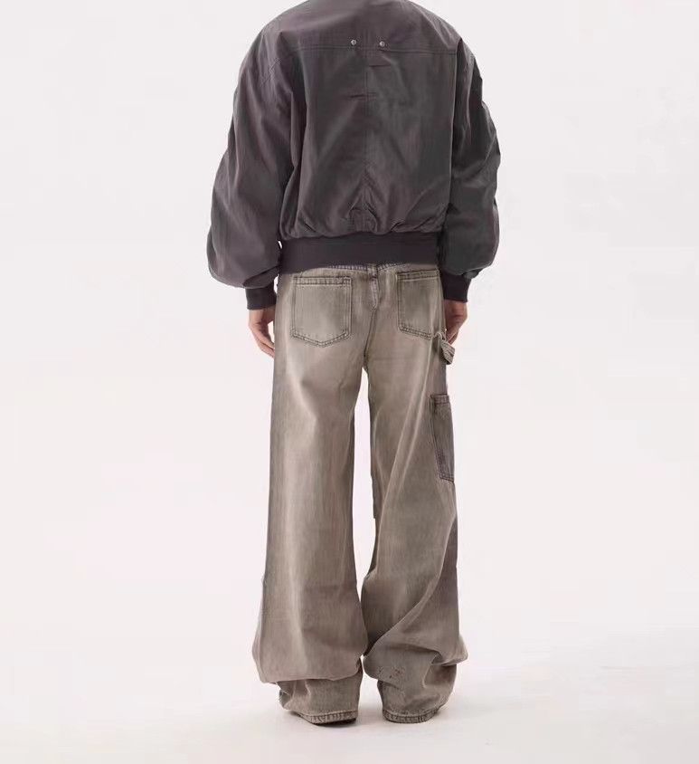Designer × Japanese Brand × Vintage Vintage street washed and distressed micro flare work jeans Size US 28 / EU 44 - 6 Thumbnail