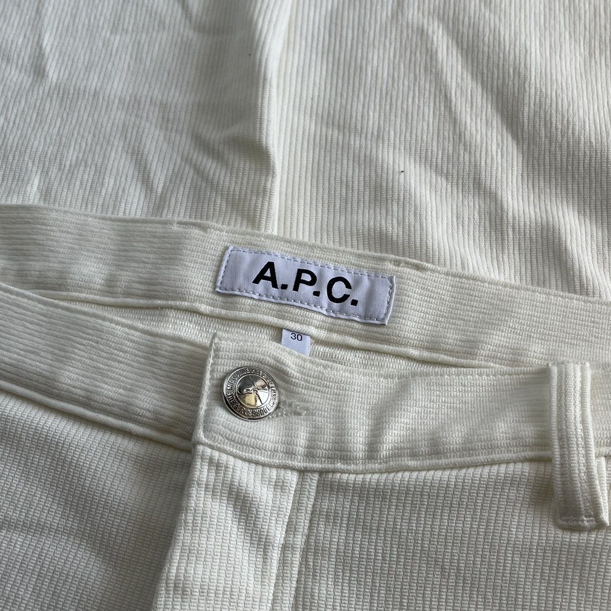 A.P.C. A.P.C. Rue Madame Paris Cream White Stretch Pants Size US 30 / EU 46 - 11 Thumbnail