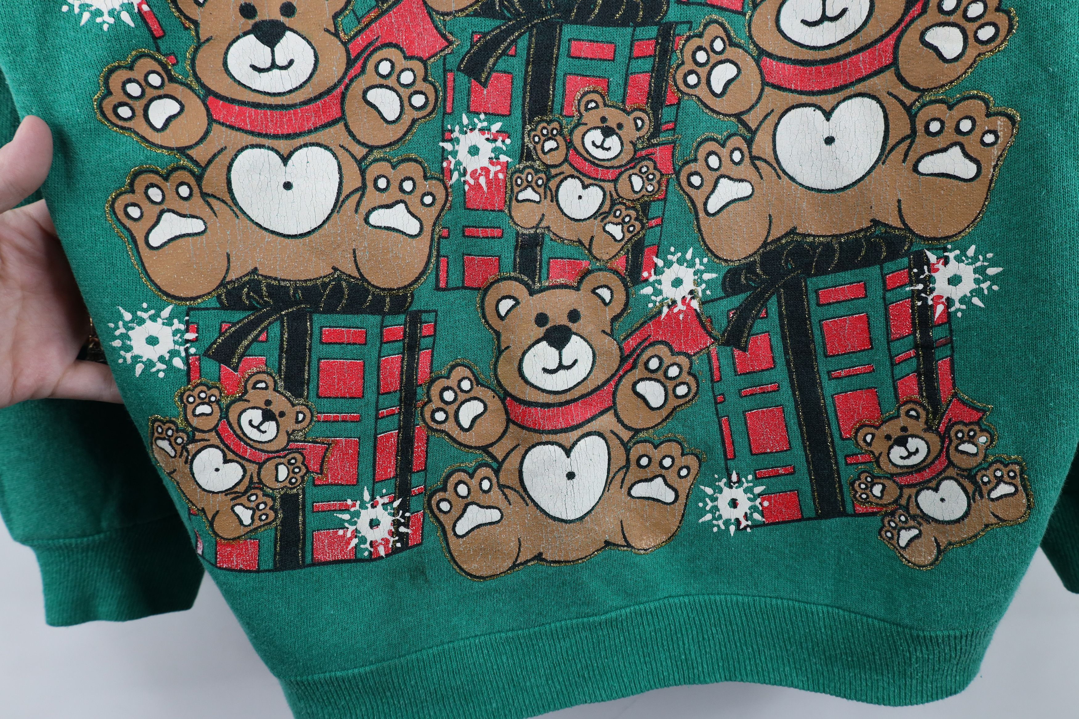 Vintage Vintage 80s 90s Streetwear Christmas Bear Sweatshirt USA Size M / US 6-8 / IT 42-44 - 7 Thumbnail