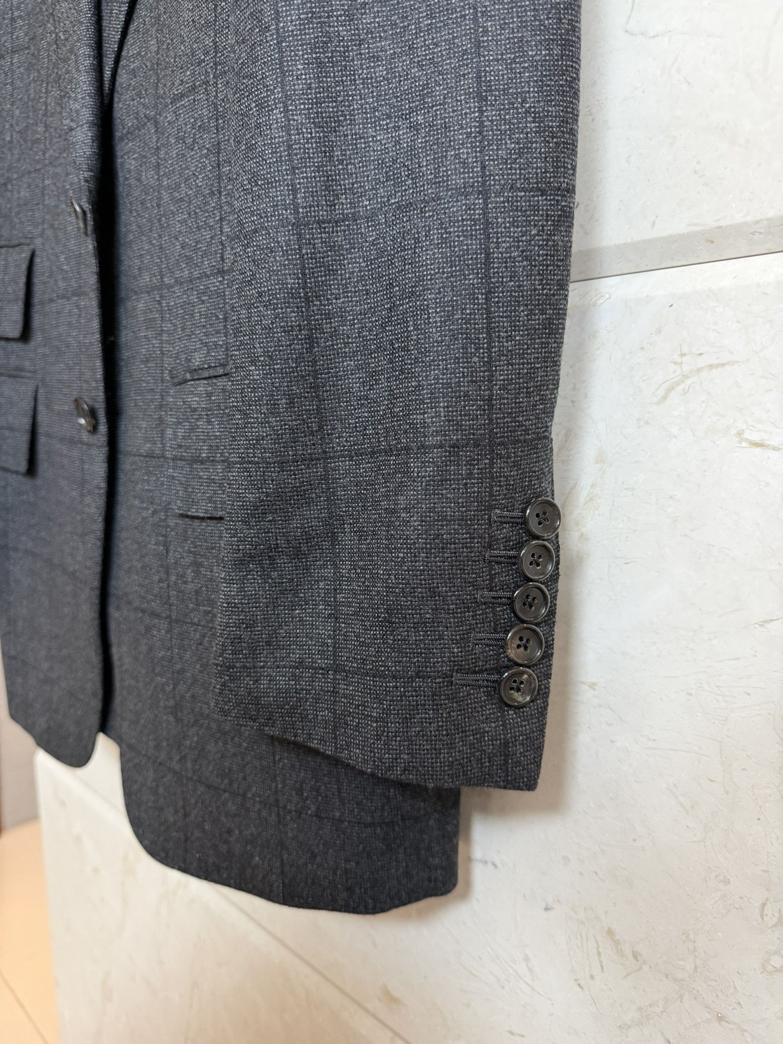 Tom Ford TOM FORD Windsor Fit Wool-Cashmere Windowpane Check Suit 38S Size 38S - 3 Thumbnail