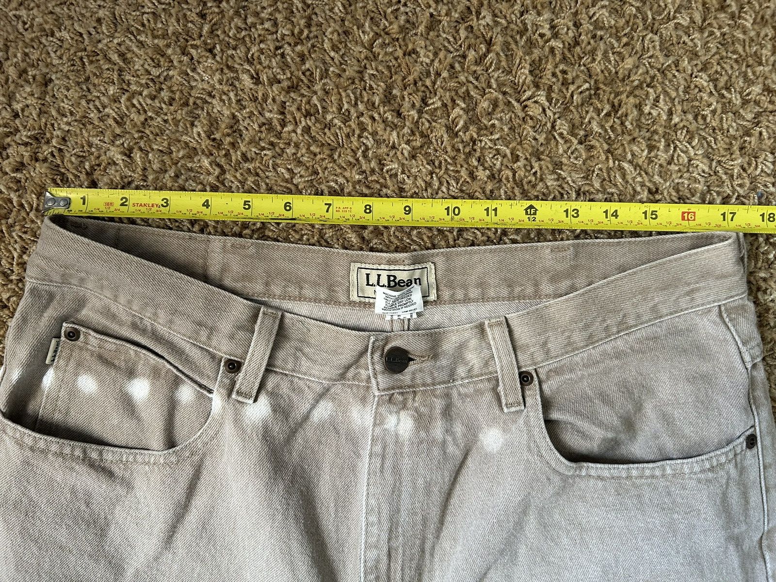 L.L. Bean L.L. Bean tan denim pants Size US 34 / EU 50 - 9 Thumbnail