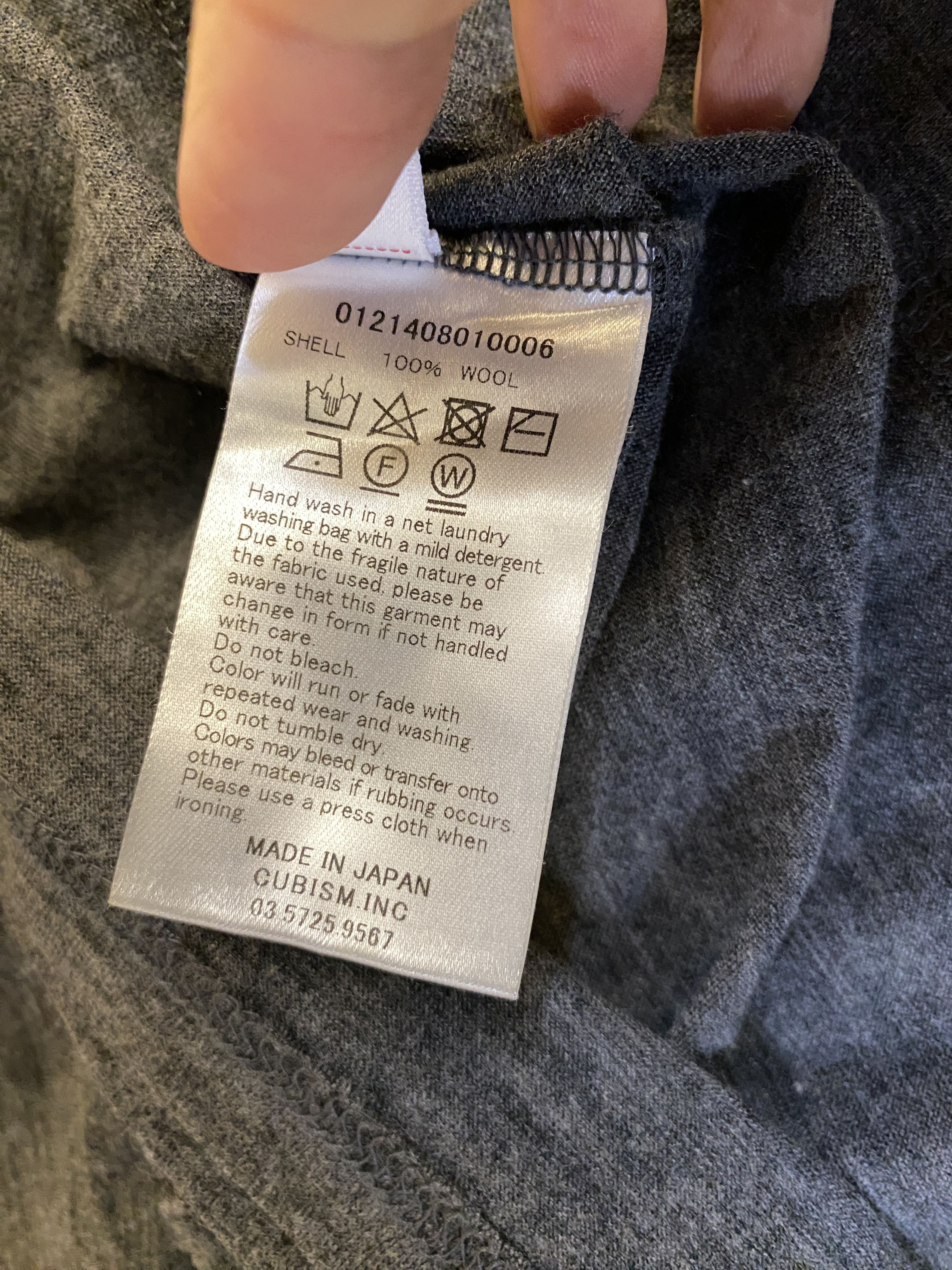 Union LA VISVIM X UNION MERINO JUMBO TEE SIZE 2 Size US M / EU 48-50 / 2 - 6 Thumbnail