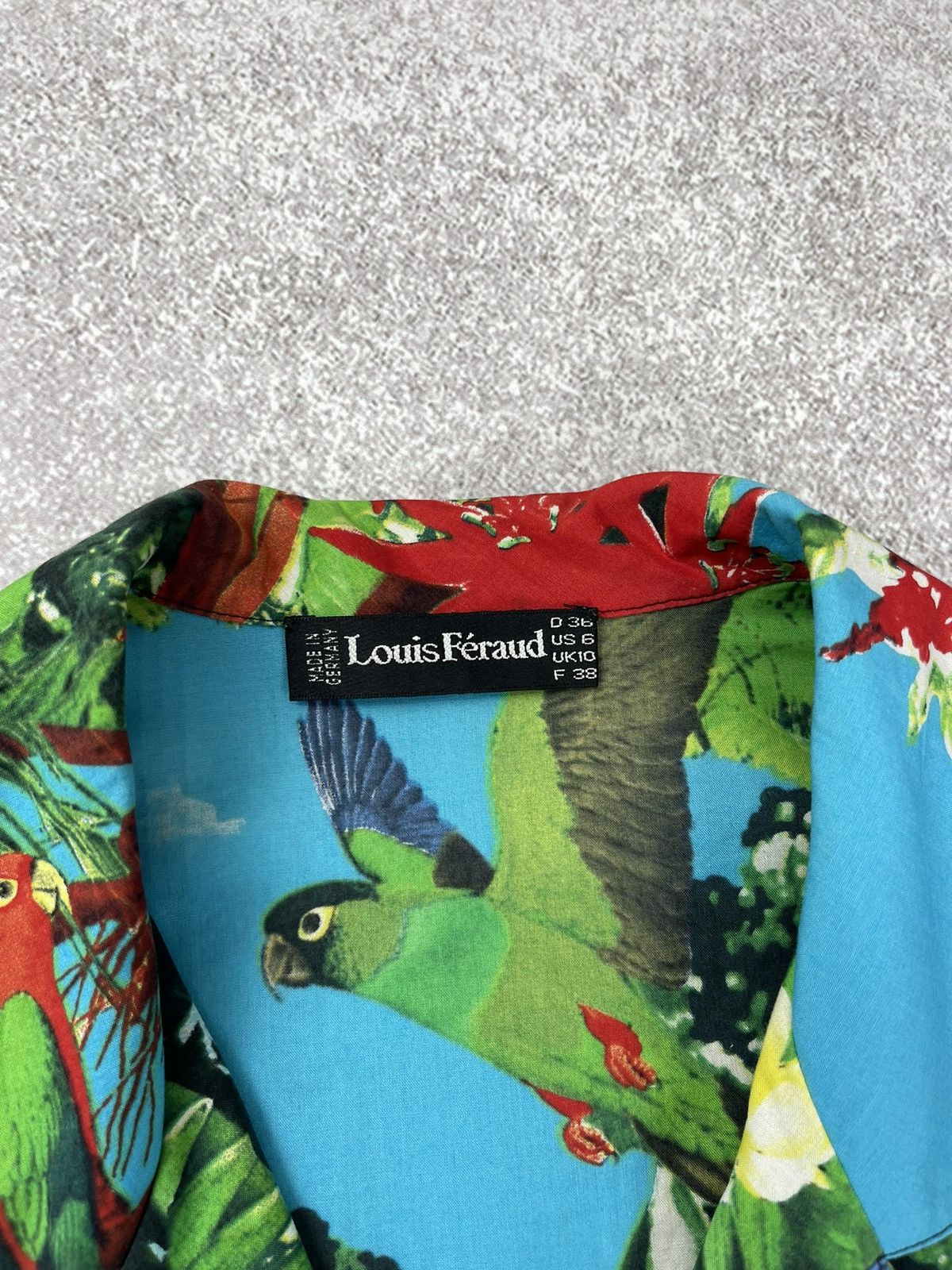 Louis Feraud × Vintage Louis Feraud Suit Blazer Trousers Tropical Bird Print Size M / US 6-8 / IT 42-44 - 7 Thumbnail