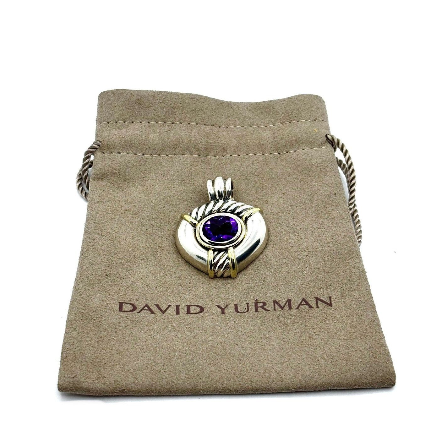 David Yurman DAVID YURMAN Renaissance Amethyst Enhancer Clip-On Pendant Size ONE SIZE - 1 Thumbnail