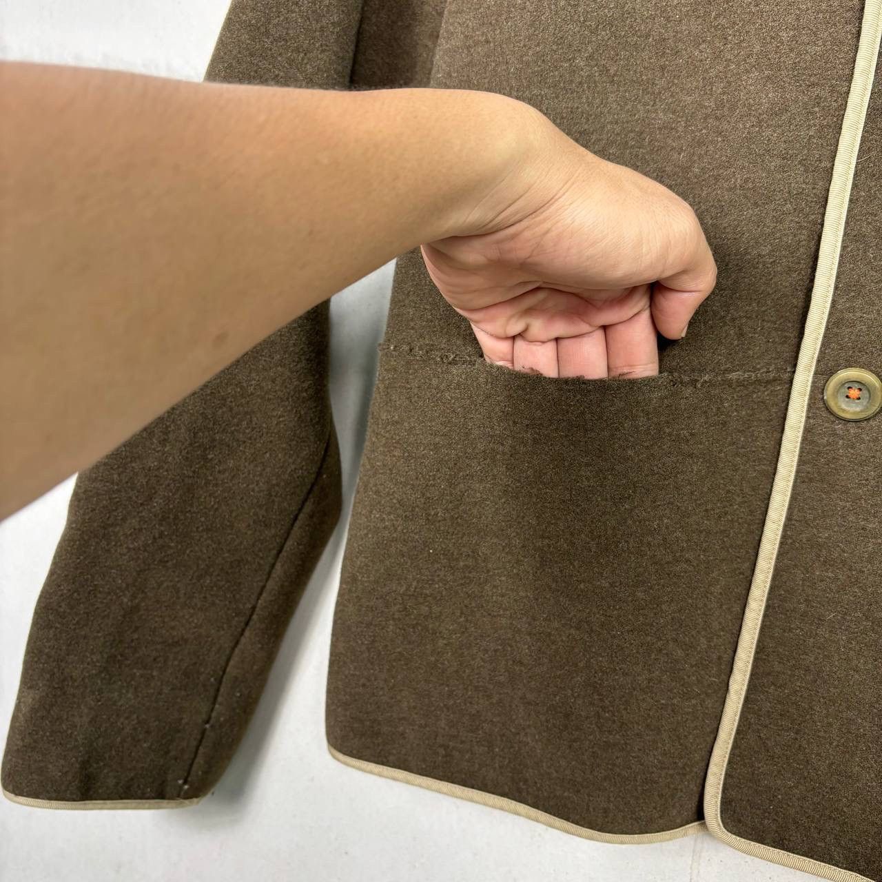 45rpm 45RPM & Co Wool Felt Jacket Green Workweae Jacket Size US M / EU 48-50 / 2 - 6 Thumbnail