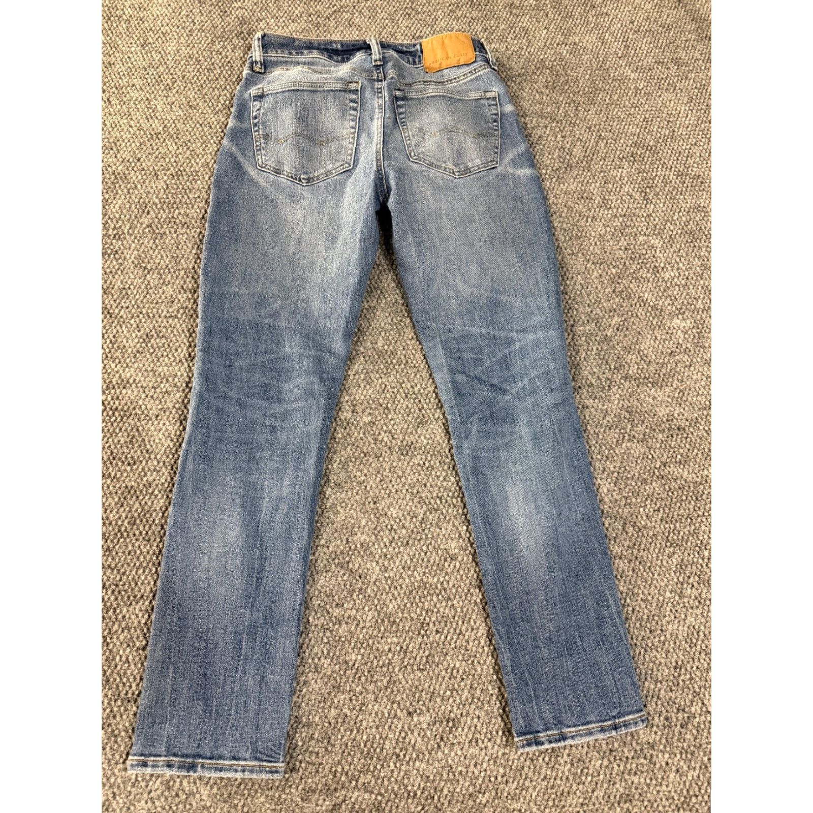 American Eagle Outfitters american eagle jeans mens 28x30 blue slim straight distressed stretch denim Size US 28 / EU 44 - 7 Thumbnail