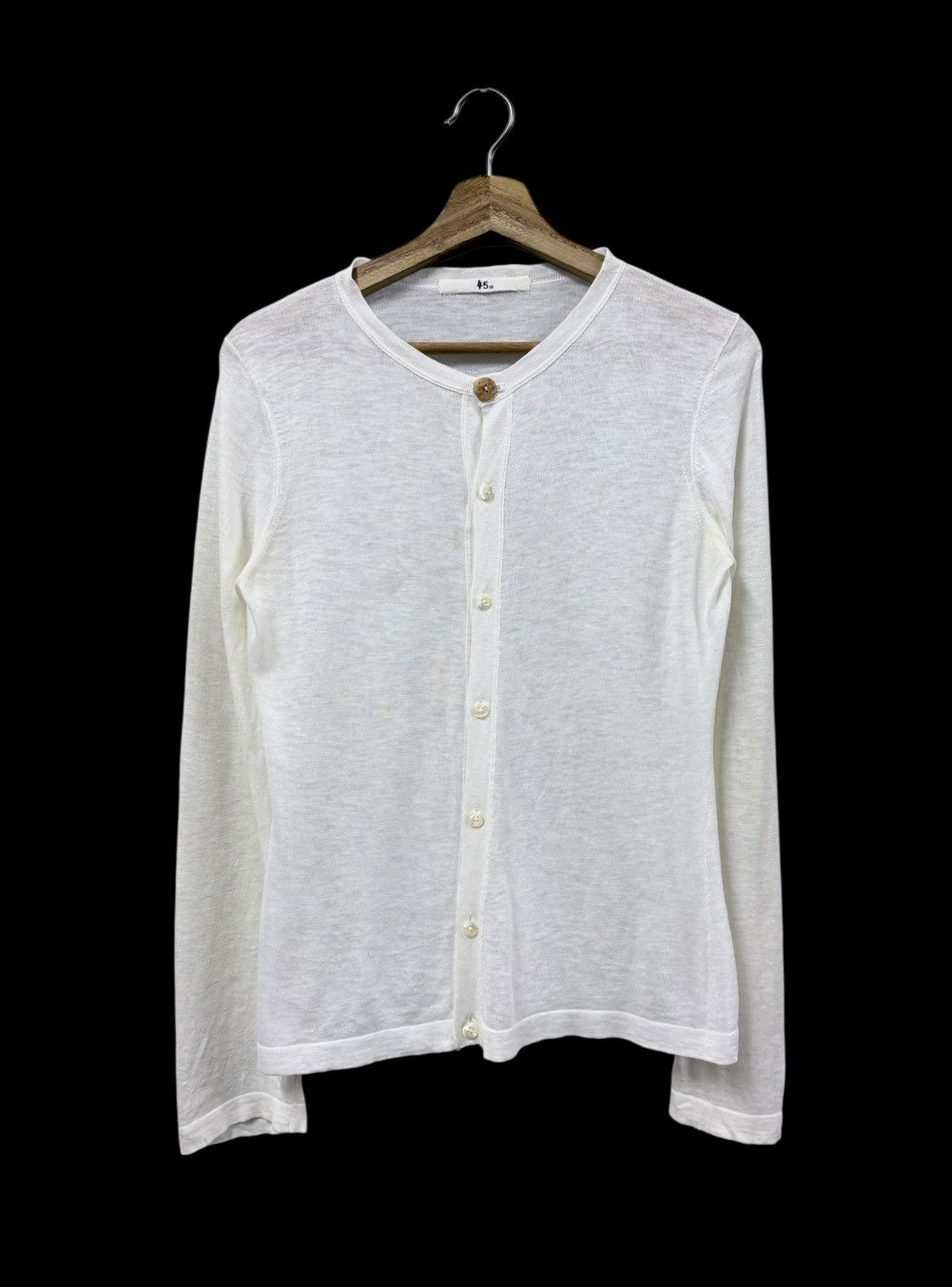 45rpm Vtg🔥45rpm White Cardigan jacket Size US S / EU 44-46 / 1 - 1 Thumbnail