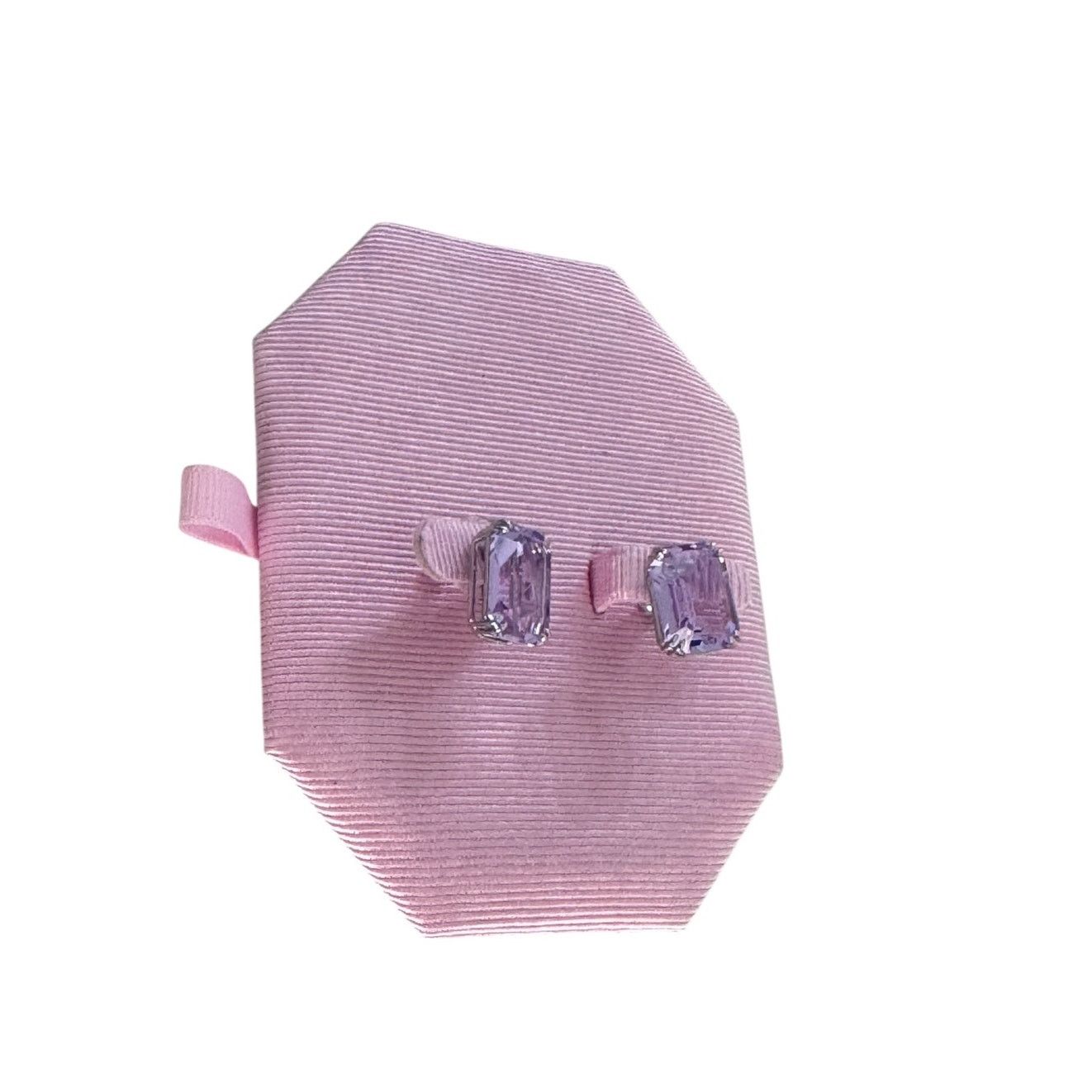 Swarovski Swarovski Millenia Stud Earrings, Octagon Cut, Purple Size ONE SIZE - 7 Thumbnail