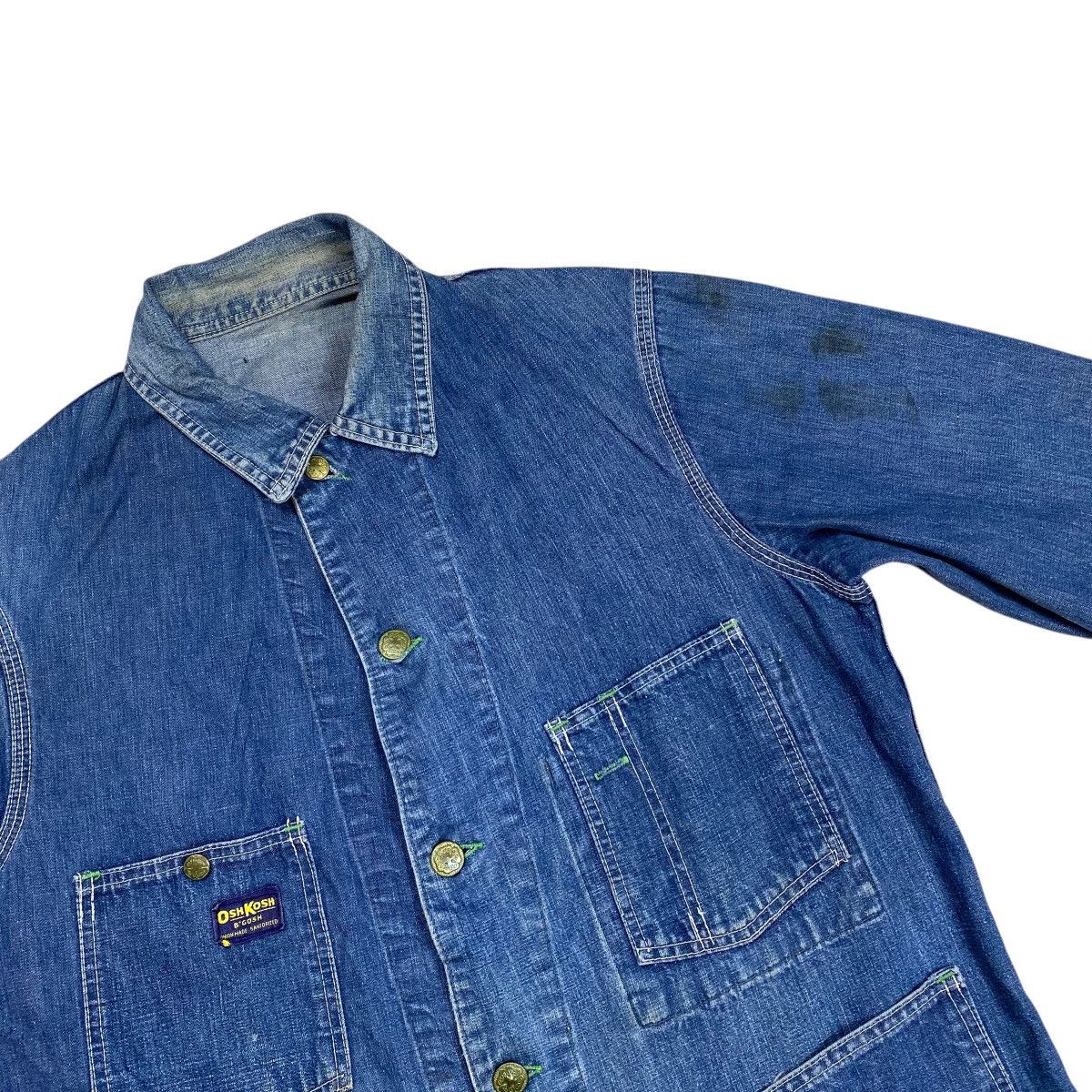 Oshkosh Vintage 70s Oshkosh B’Gosh Coverall Denim Chore Jacket Size US L / EU 52-54 / 3 - 6 Thumbnail