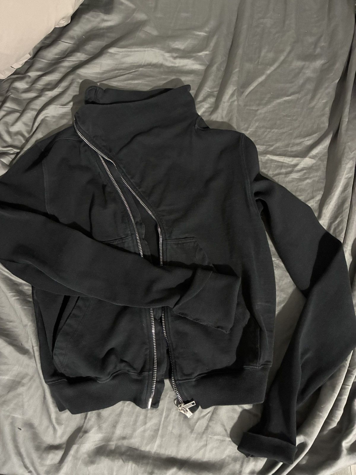 Rick Owens Cropped Mountain Zip up Size US M / EU 48-50 / 2 - 2 Thumbnail