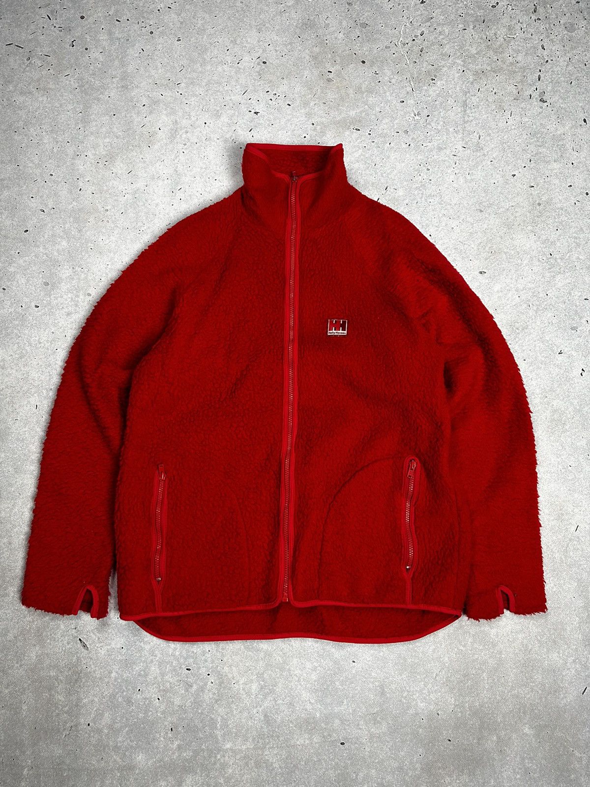 Vintage Helly Hansen Deep Pile Synchilla Fleece Zip Hoodie
