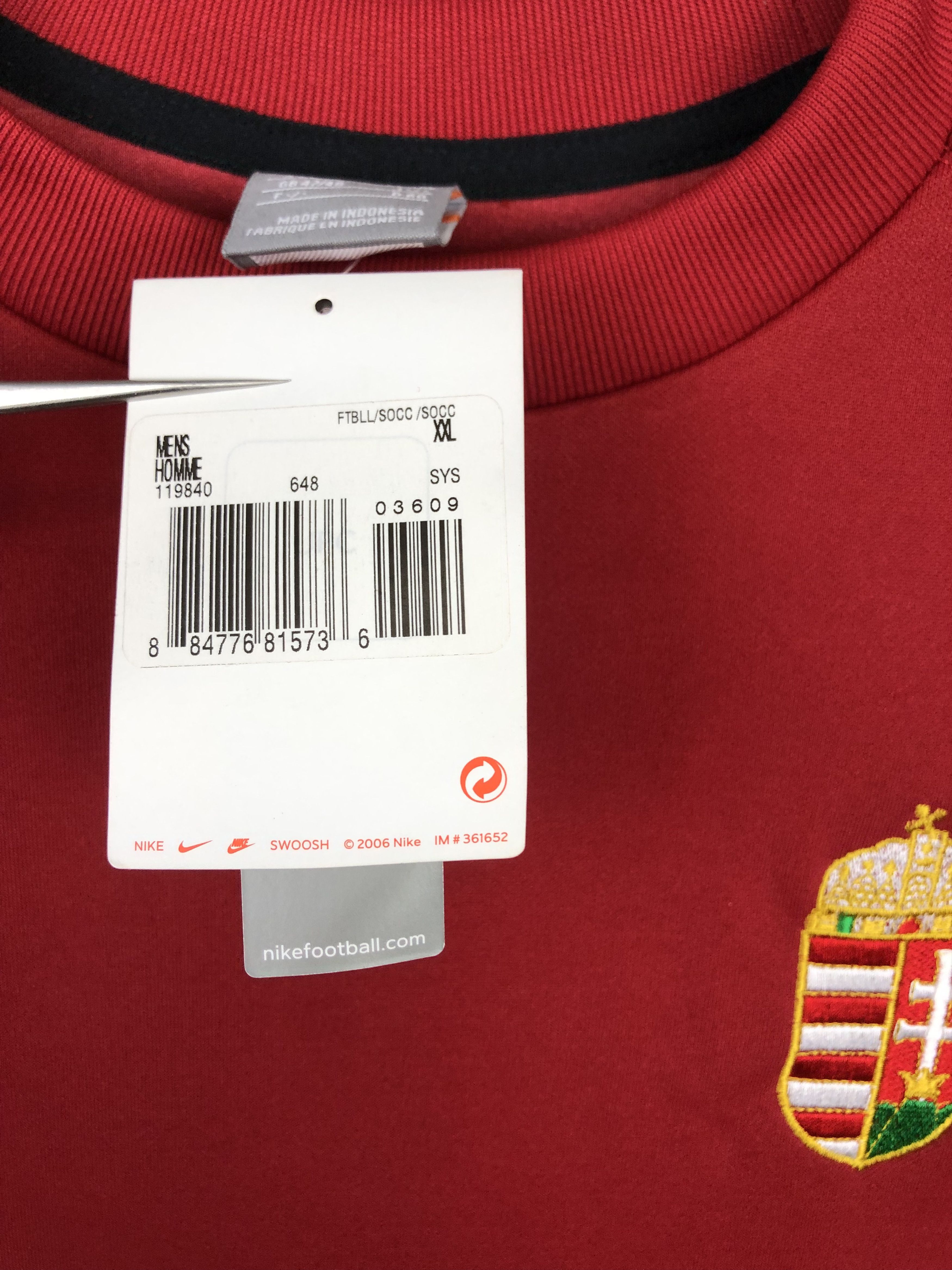 Nike Vintage Nike Hungary Sweatshirt Track Top Jacket National Size US XXL / EU 58 / 5 - 8 Thumbnail