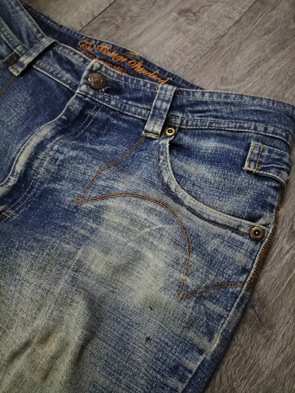 If Six Was Nine The Vintage Standard jeans tvs distressed punk style grunge Size US 34 / EU 50 - 3 Thumbnail