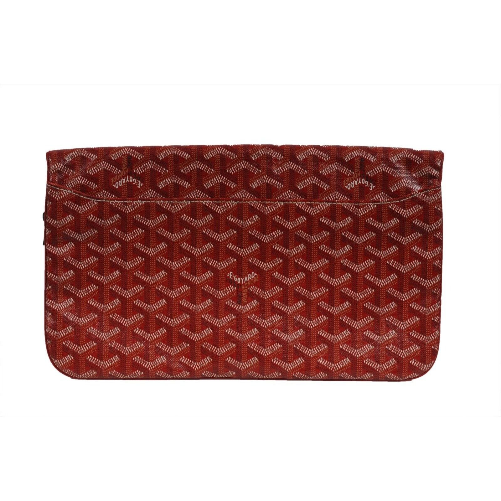 Goyard Saint Marie Clutch Bag Red Coated Canvas - 02250 Size ONE SIZE - 2 Thumbnail