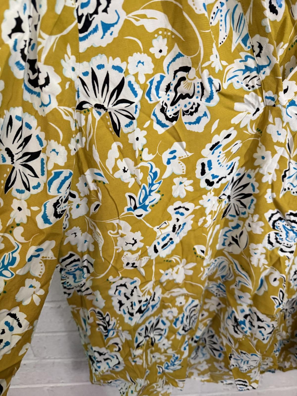 Other Hobbs London Yellow Floral Long Sleeve Blouse UK Size 12 Size XL / US 12-14 / IT 48-50 - 4 Thumbnail