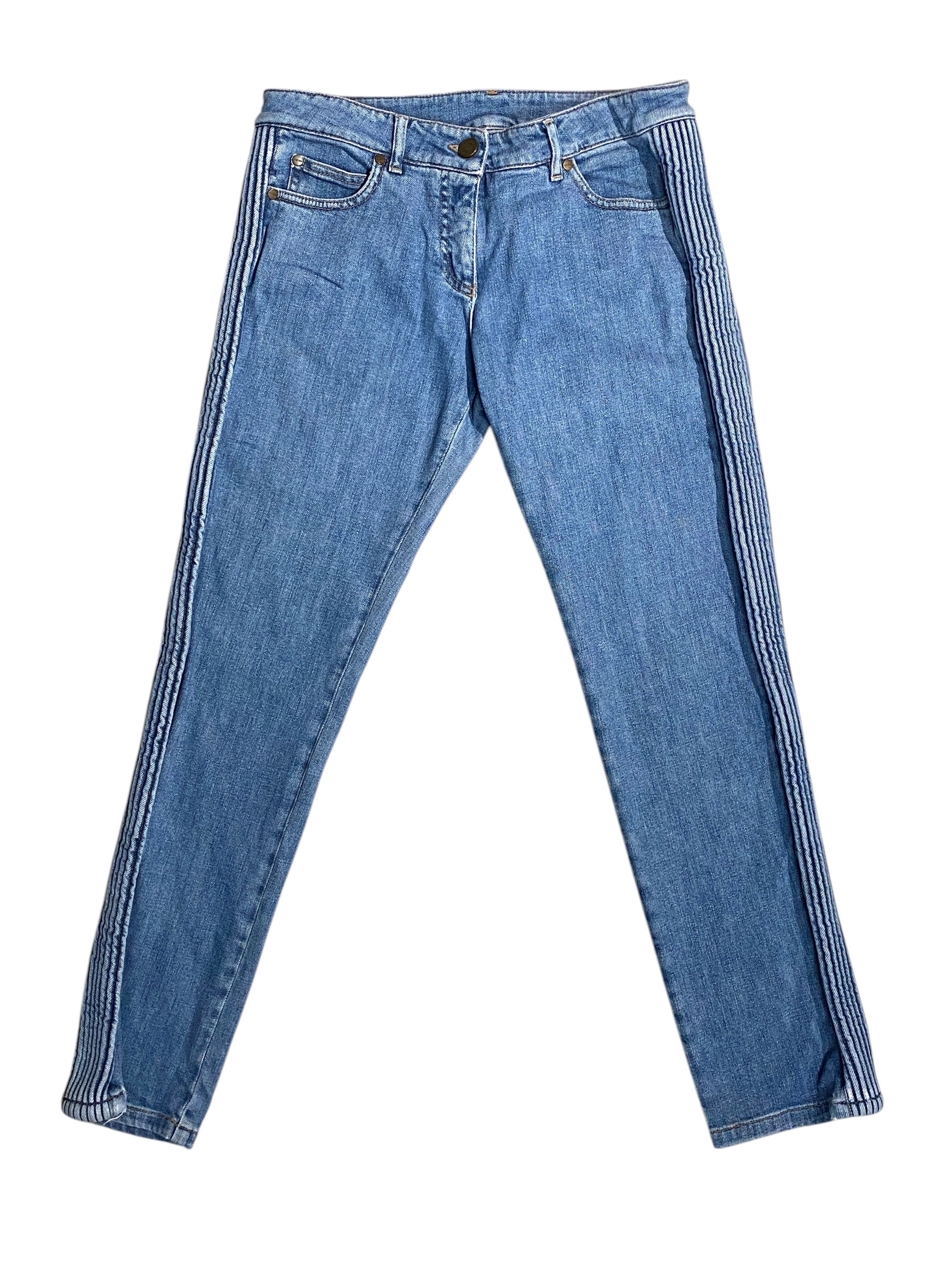 Alexander McQueen Alexander McQueen 2006 Biker Denim Skinny Jeans Vintage Y2K Size 28" / US 6 / IT 42 - 1 Thumbnail