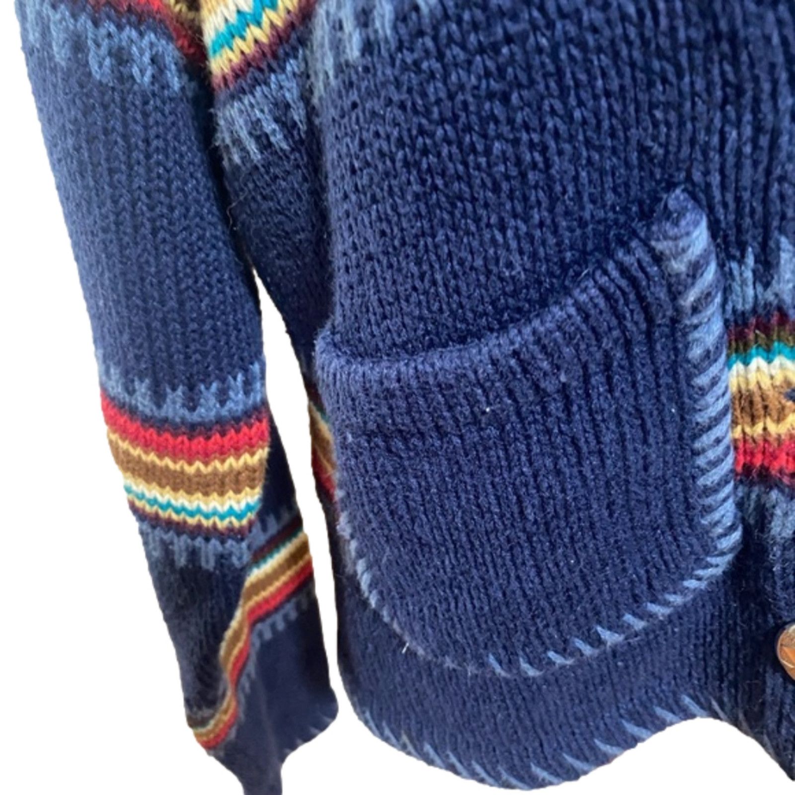 Vintage VTG CAPEZIO RAINBOW HORSE SWEATER equestrian western rodeo Size L / US 10 / IT 46 - 7 Thumbnail