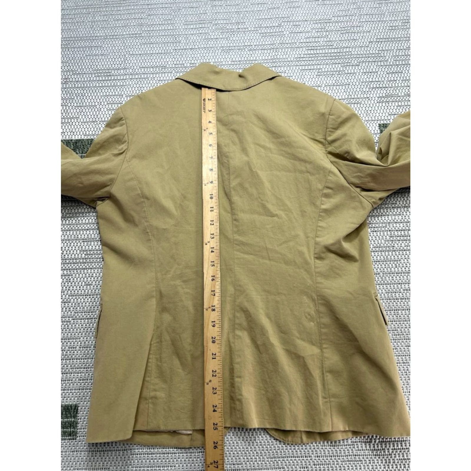 Faconnable Facconable Blazer Womens 14 Brown Cotton Sports Coat Size XL / US 12-14 / IT 48-50 - 6 Thumbnail