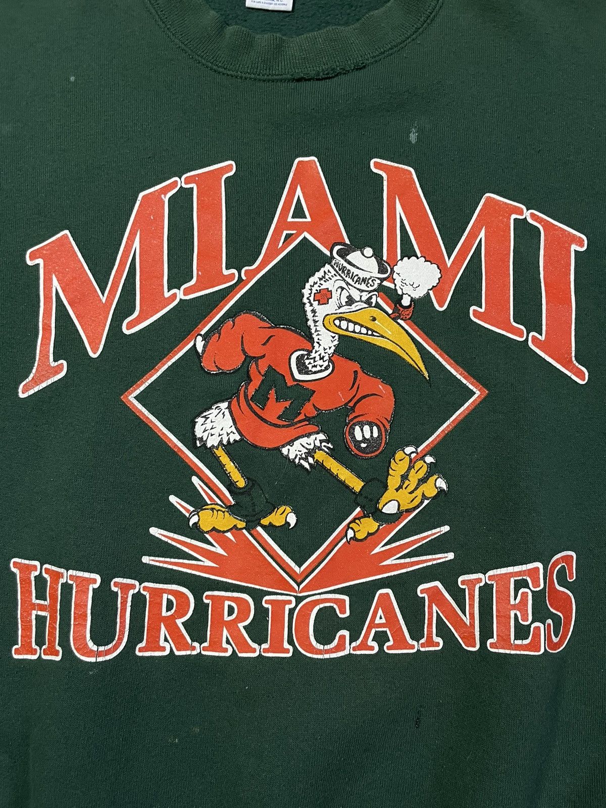 Vintage Vintage 90’s Miami Hurricanes University Sportwear Fade RARE Size US M / EU 48-50 / 2 - 4 Thumbnail