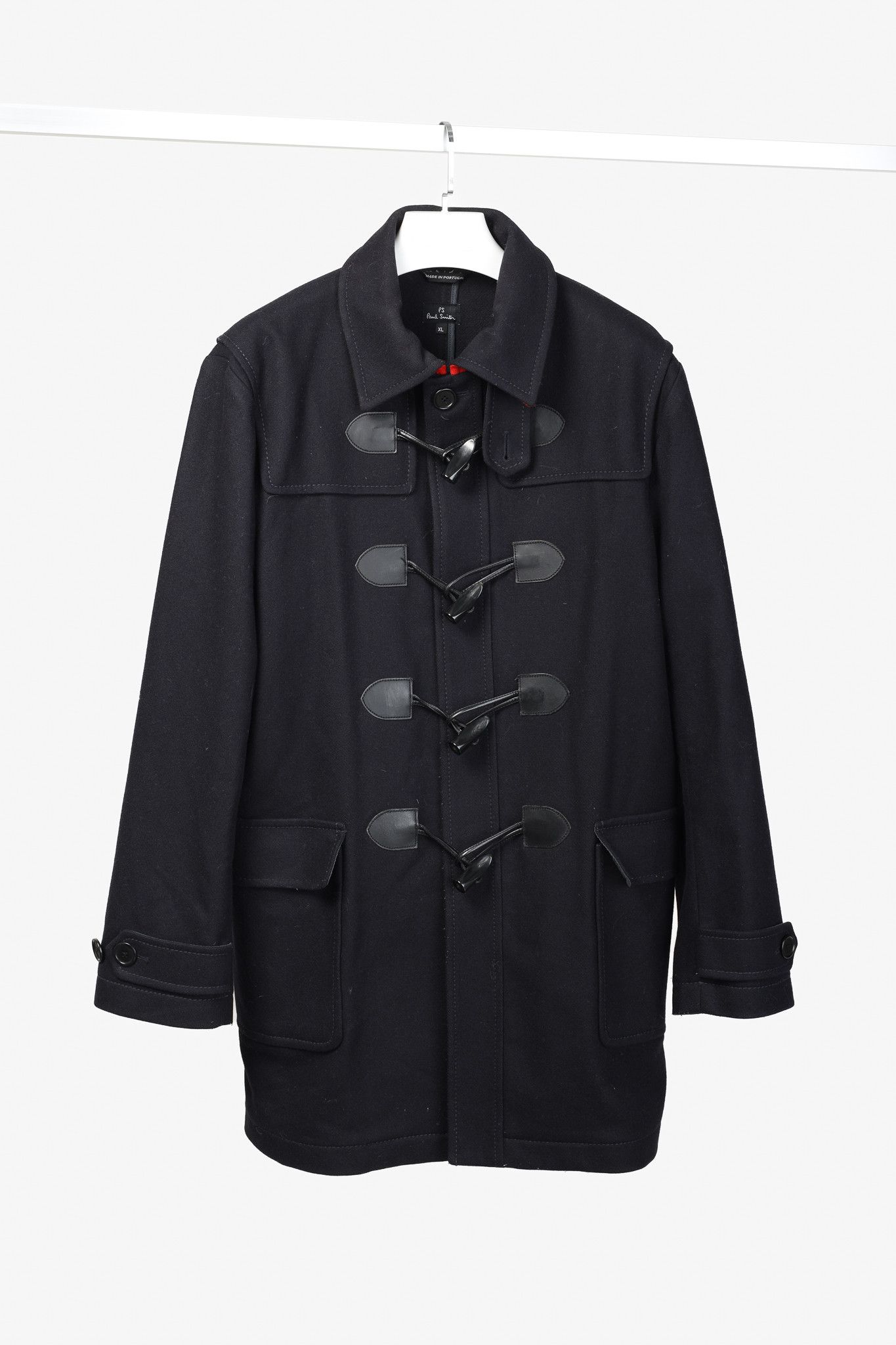 Paul Smith PS Paul Smith AW/11 Navy Wool Toggle Overcoat Size US XL / EU 56 / 4 - 1 Thumbnail