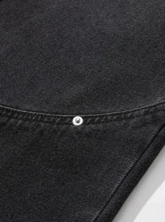 Japanese Brand Streetwear Casual Design Washed Black Loose Jeans Pants Size US 32 / EU 48 - 5 Thumbnail