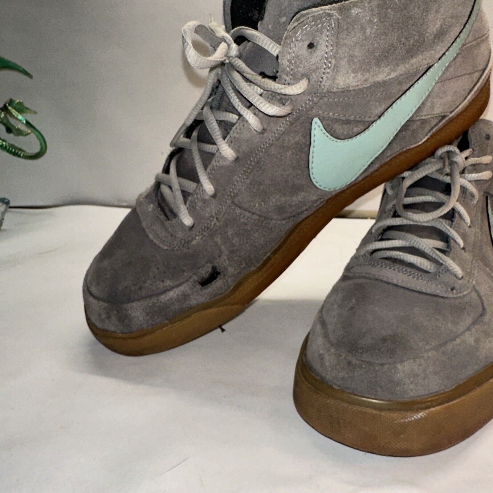Nike Nike SB Mavrk Mid 6.0 Mens 8.5 Gray Blue Shoes Sneakers Sued Size US 8.5 / EU 41-42 - 5 Thumbnail