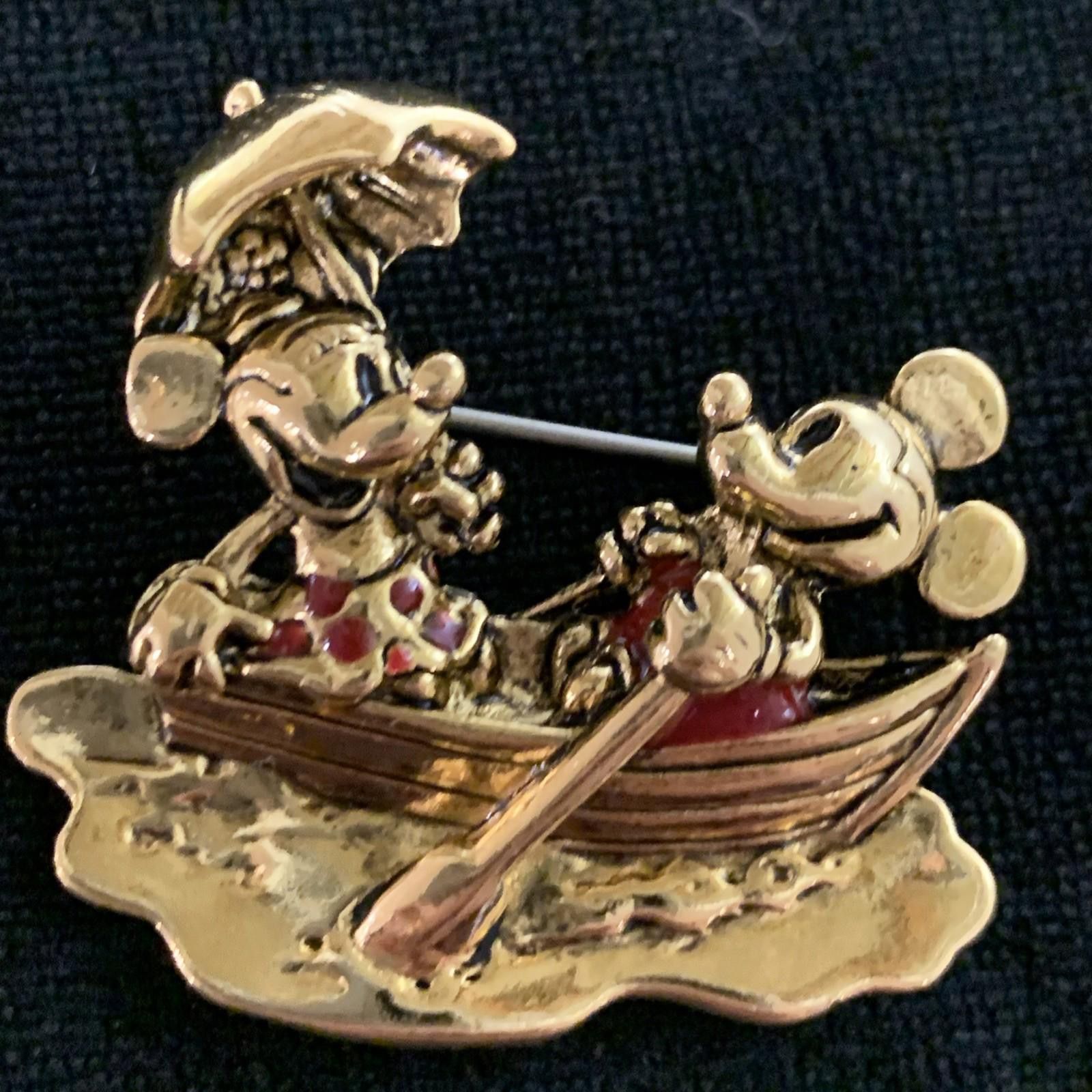 Disney Vintage Retired Disney Napier Golden Mickey And Minnie Mouse Size ONE SIZE - 1 Thumbnail