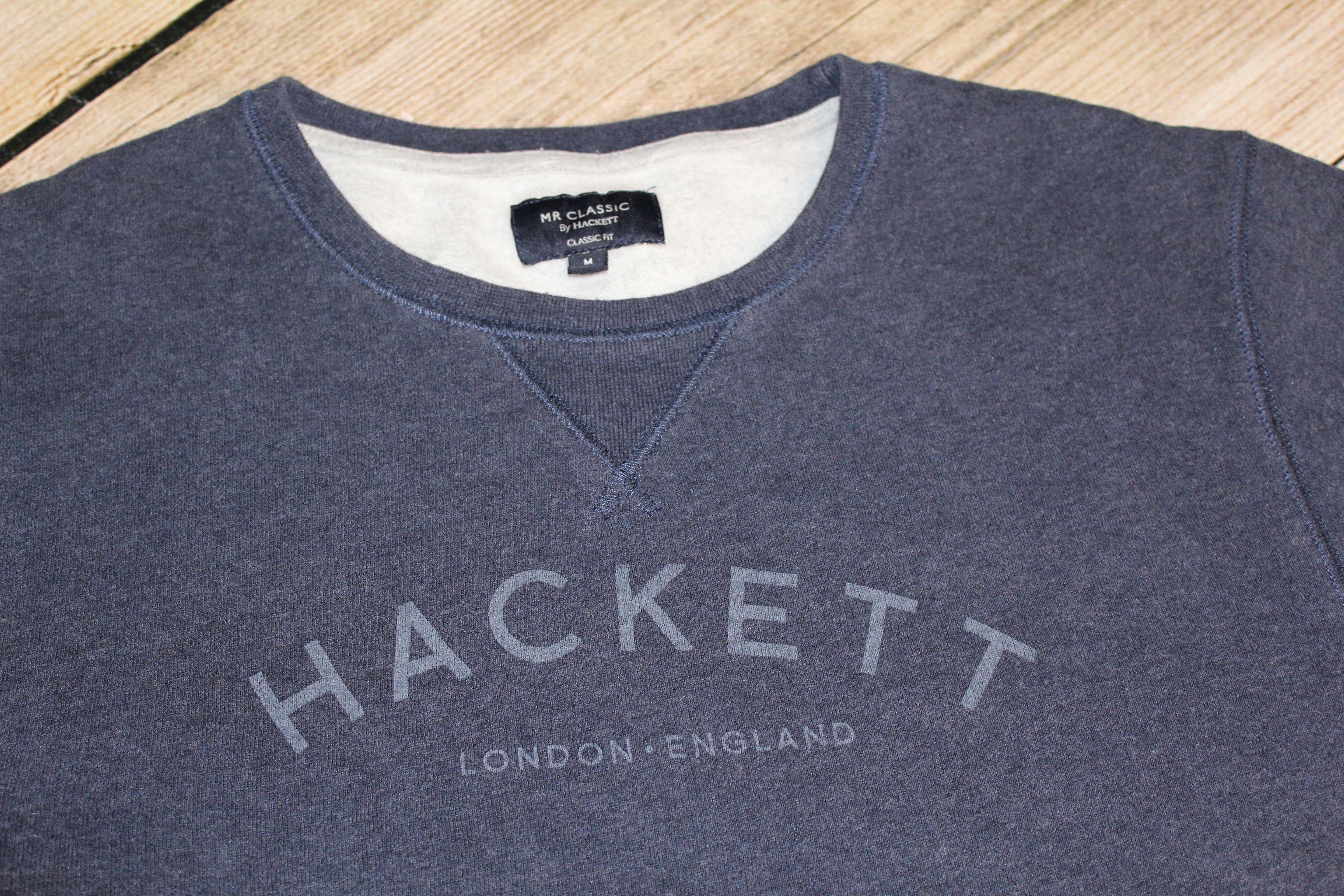 Hackett Men's Hackett Big Logo Blue Sweatshirt Size M Size US M / EU 48-50 / 2 - 2 Thumbnail