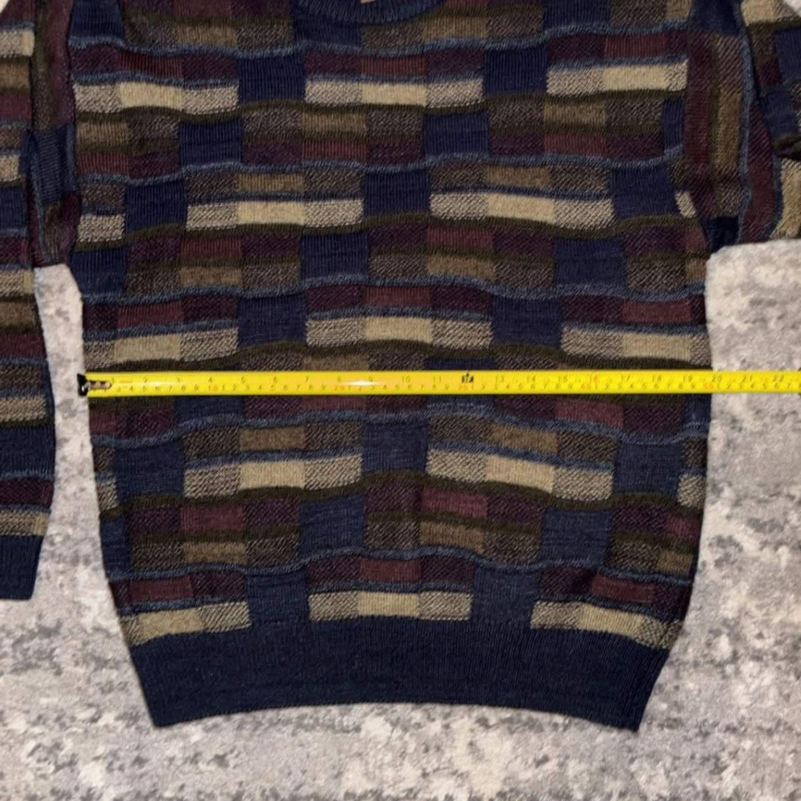 Vintage Vintage 90s Cambridge Classics Geometric Knit Sweater Size US M / EU 48-50 / 2 - 4 Thumbnail