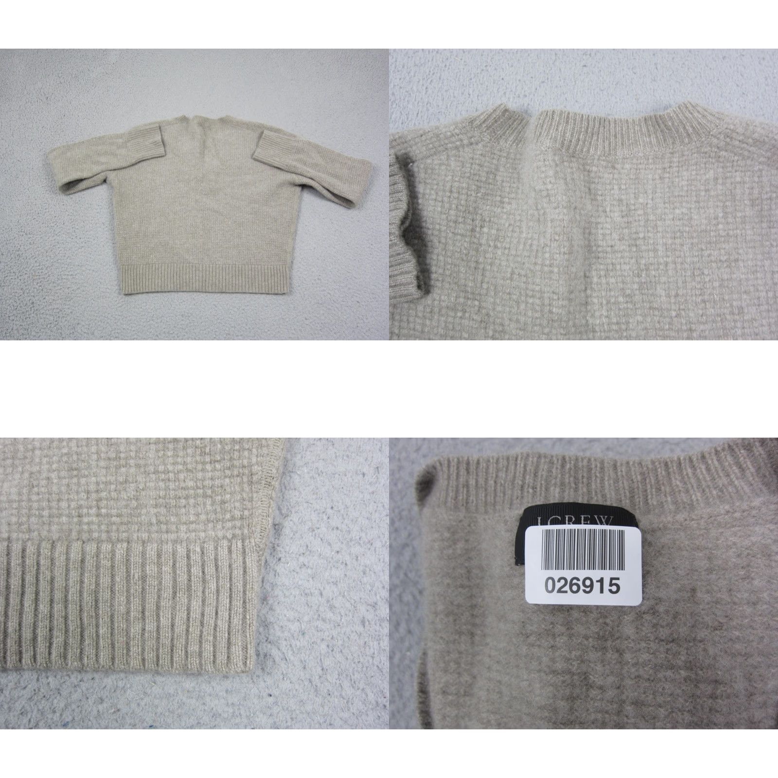 J.Crew J.CREW Sweater Womens M Green 100% Cashmere V-Neck Cropped 90s Vintage Cropped Pullover Shirt Women Size M / US 6-8 / IT 42-44 - 8 Thumbnail