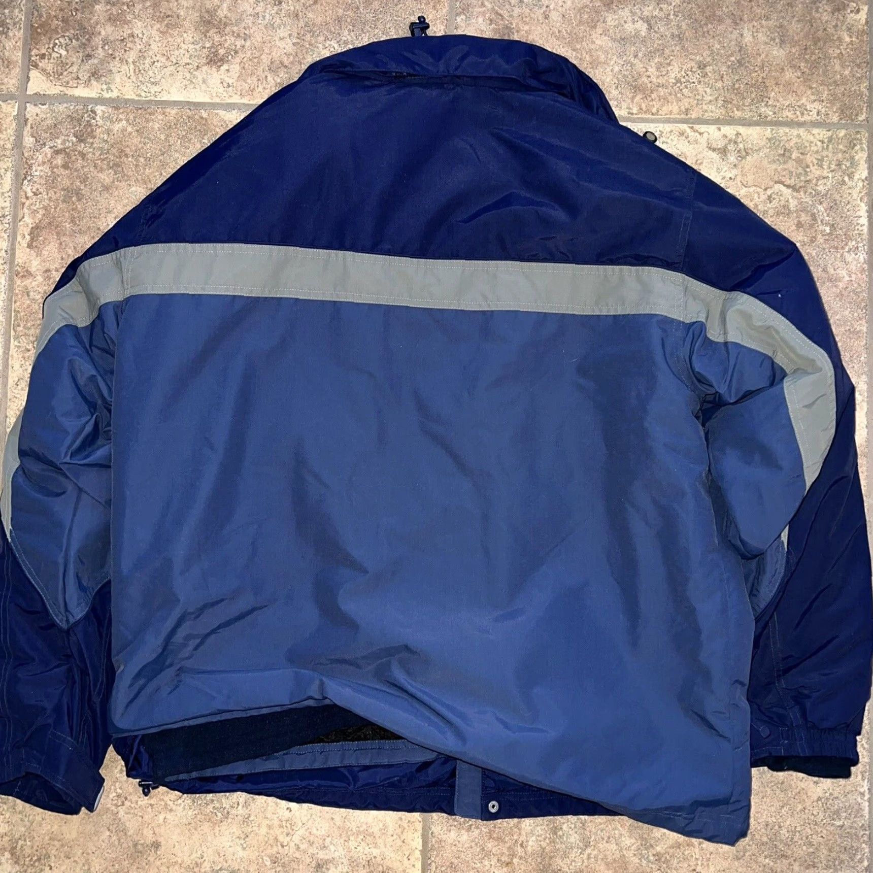 Vintage L.L. Bean Windbreaker Jacket Men XL Blue Fleece Lined 2-in-1 Outdoor Outerwear Size US XL / EU 56 / 4 - 4 Thumbnail