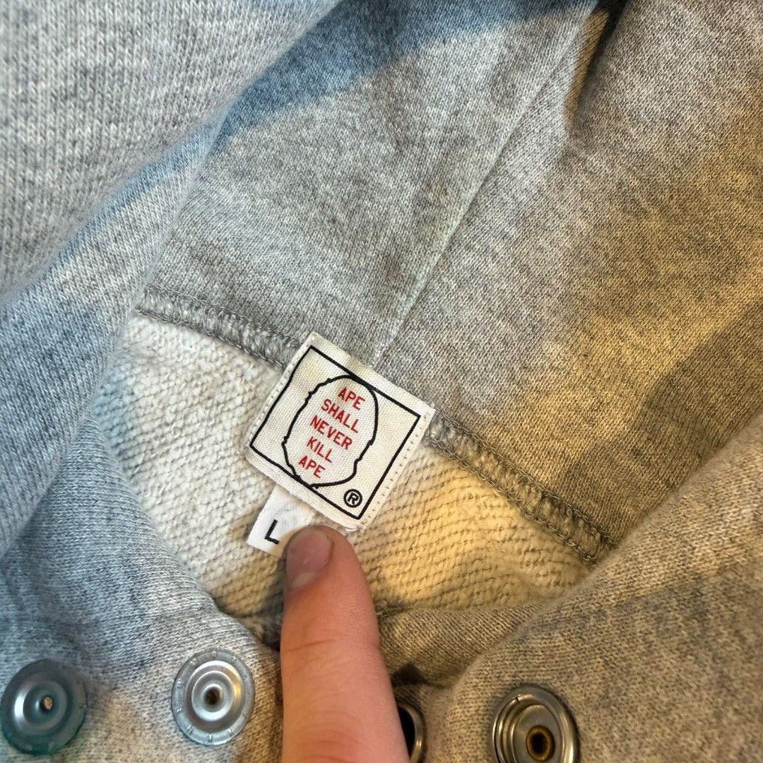 Bape Late 90’s / Early 00’s Bape Snap Hoodie Size US L / EU 52-54 / 3 - 4 Thumbnail