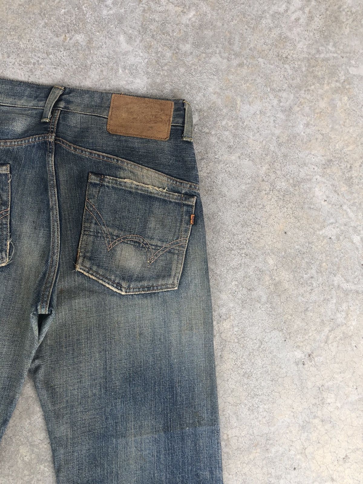 Kapital Vintage Edwin 505 Orange Tab Distressed Denim Size US 32 / EU 48 - 10 Thumbnail