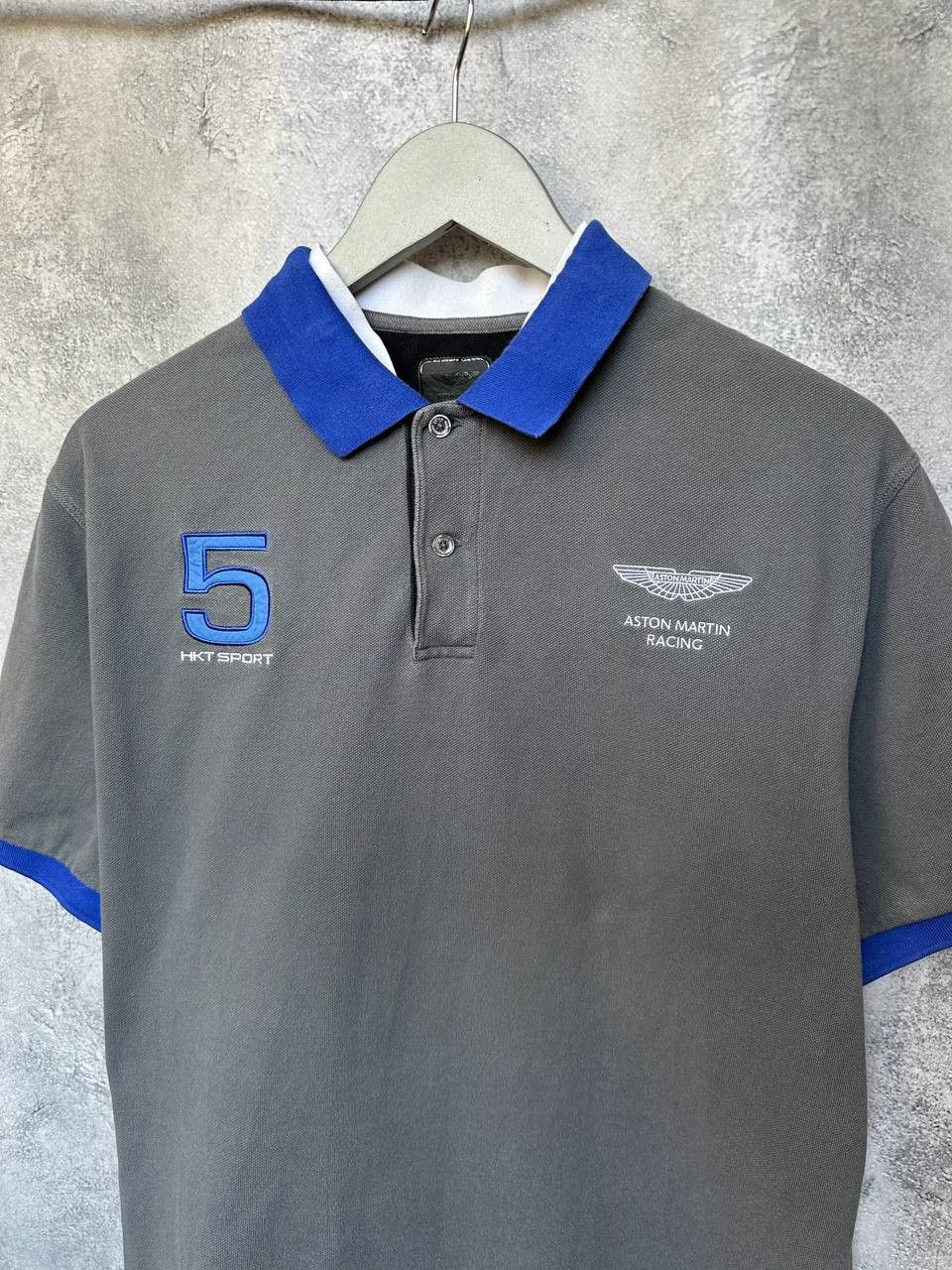 Hackett Hackett x Aston Martin Racing #5 Polo Shirt SS Gray Size US XL / EU 56 / 4 - 5 Thumbnail