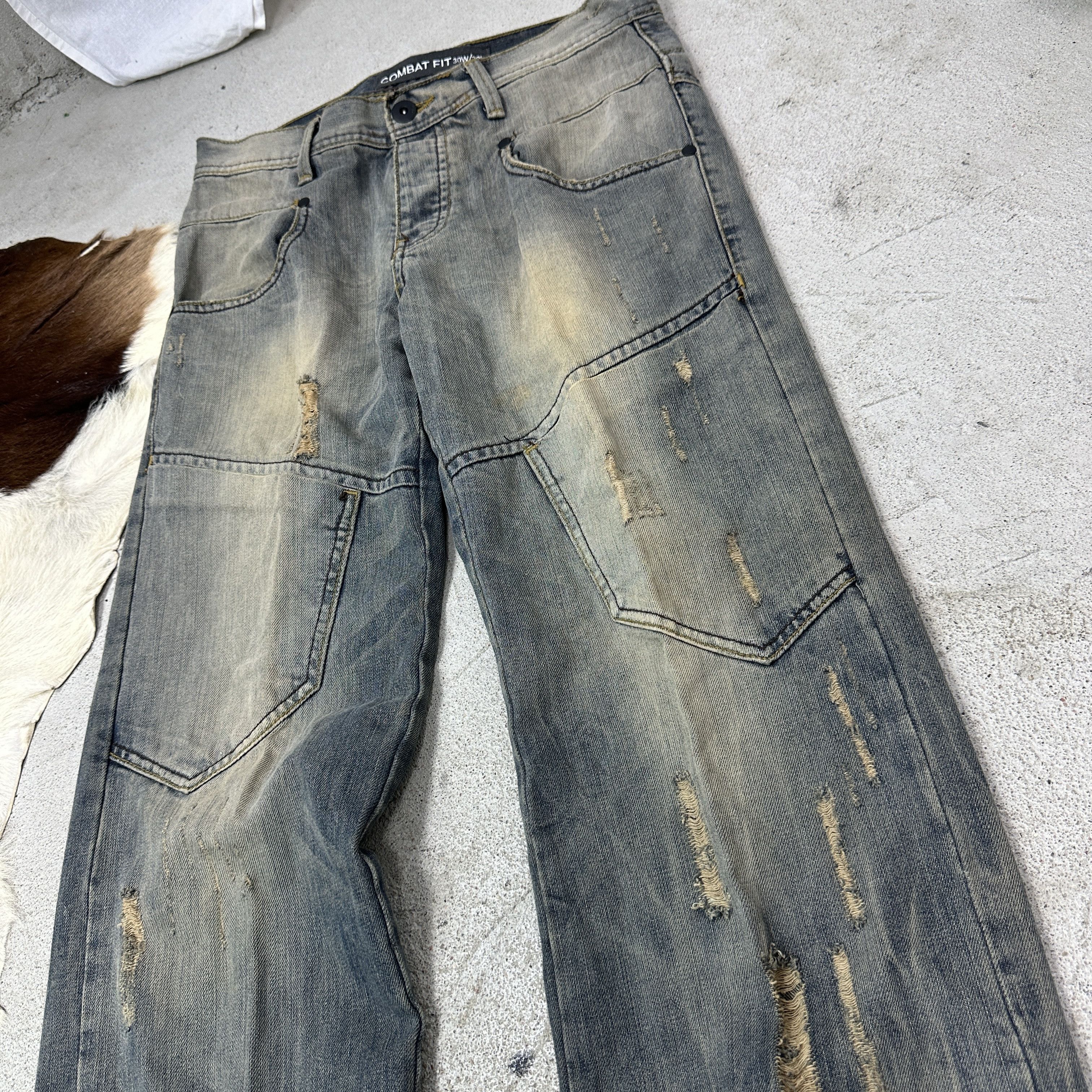 Vintage Vintage Denim Streetwear Baggy Rotten Green Jeans 00s Size US 30 / EU 46 - 7 Thumbnail