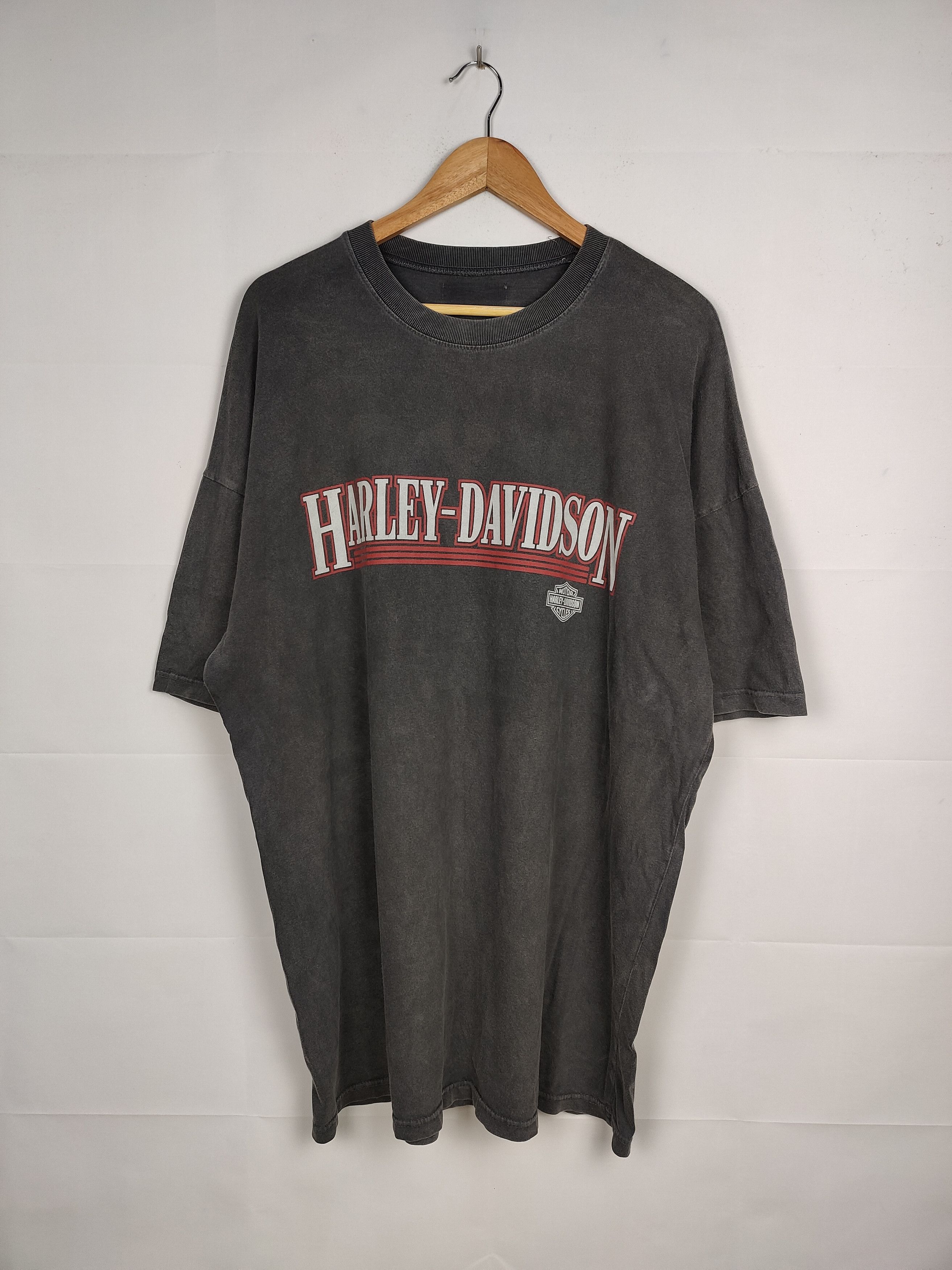 Harley Davidson × Vintage Vintage Sunfaded Harley Davidson Shirt Size US XL / EU 56 / 4 - 2 Thumbnail
