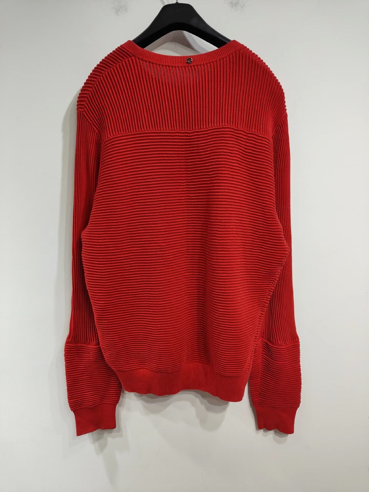 Givenchy Givenchy Red Knit Crew Neck Sweater K29 Size US L / EU 52-54 / 3 - 2 Thumbnail