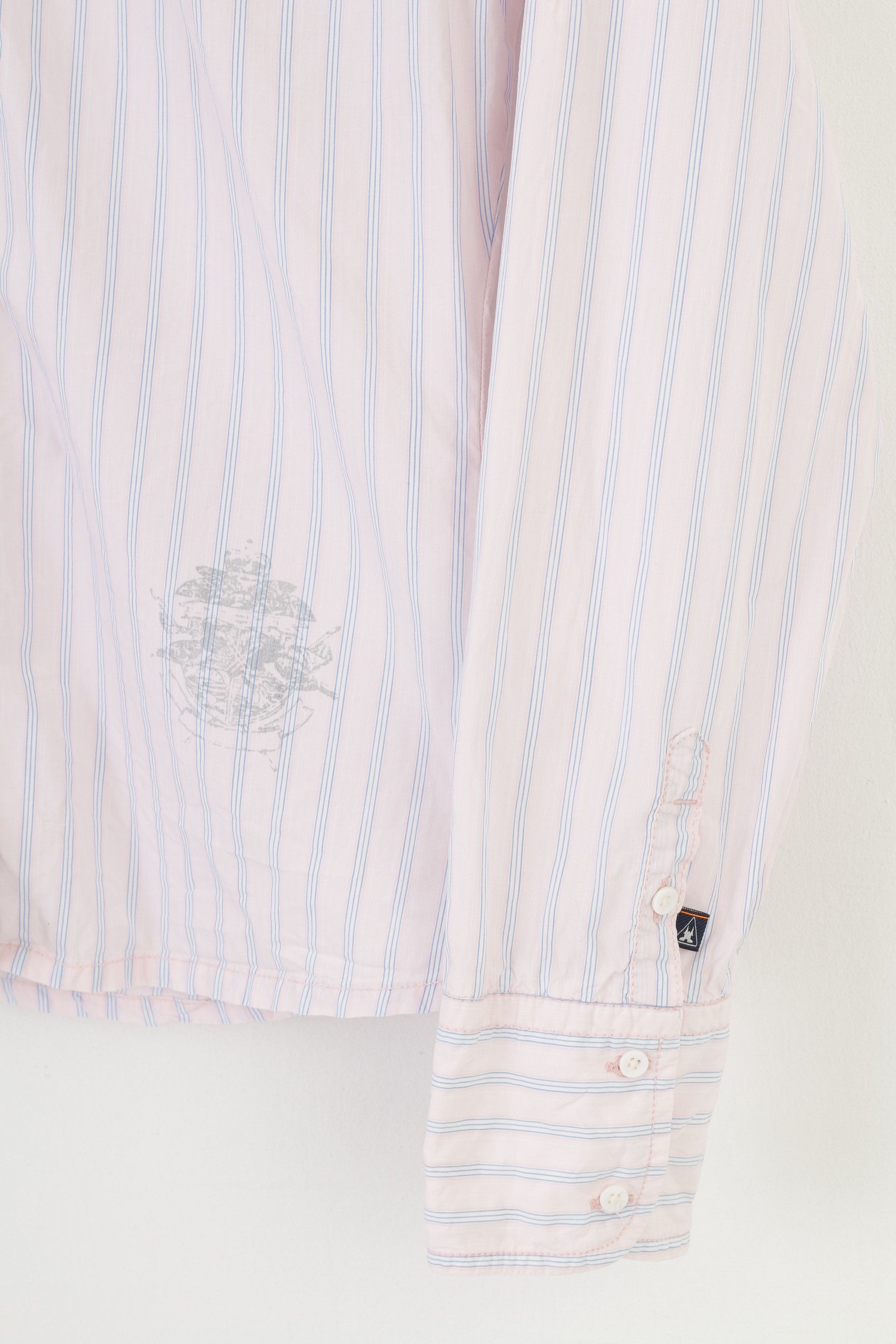 Vintage Gaastra Women M Casual Shirt Pink Cotton Striped 10849 Size M / US 6-8 / IT 42-44 - 3 Thumbnail