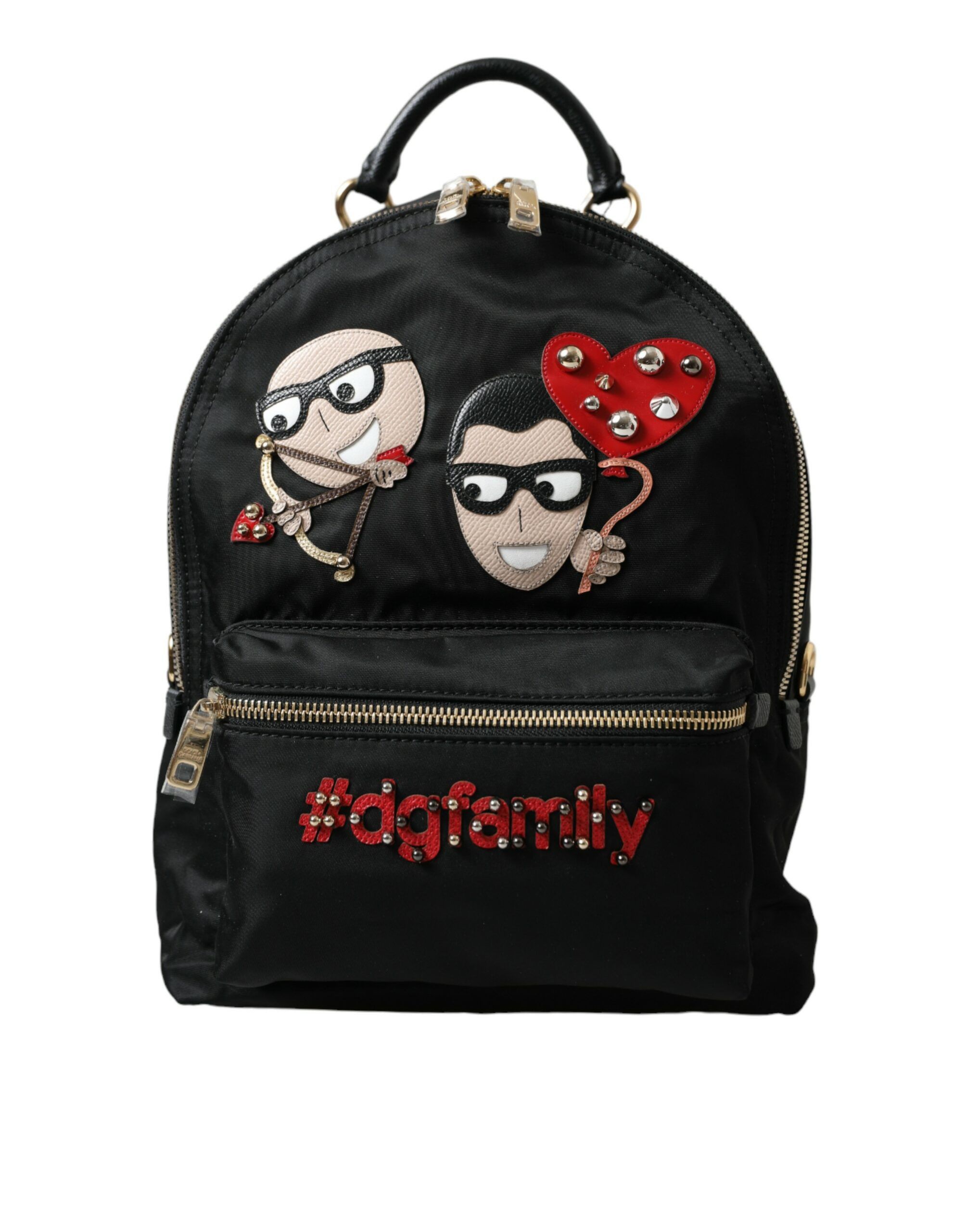 Elegant Embellished Black Women's Backpack