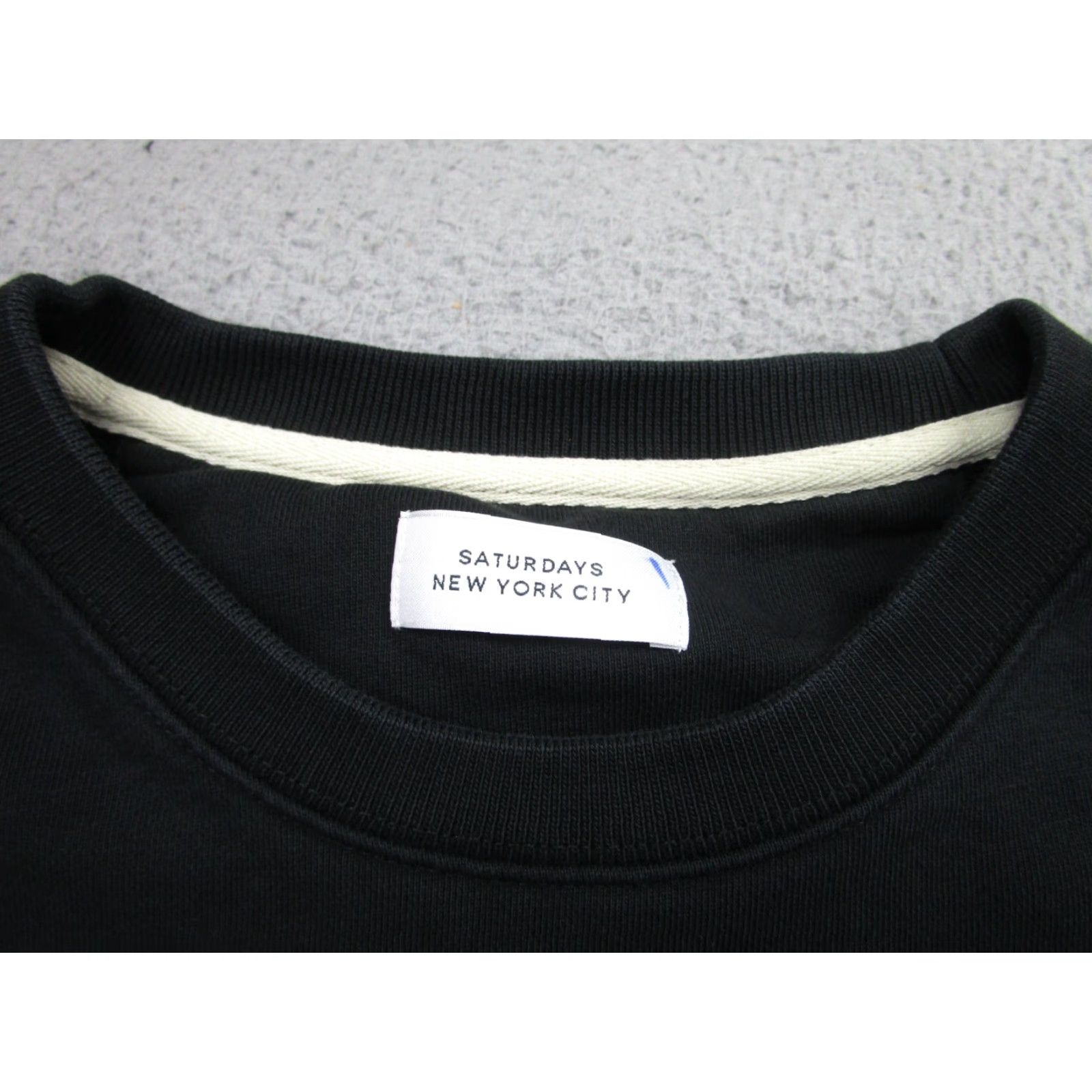 Saturdays NYC Saturdays NYC Sweatshirt Mens Large Black Crewneck Pullover Fleece Logo Graphic Print Size US L / EU 52-54 / 3 - 5 Thumbnail