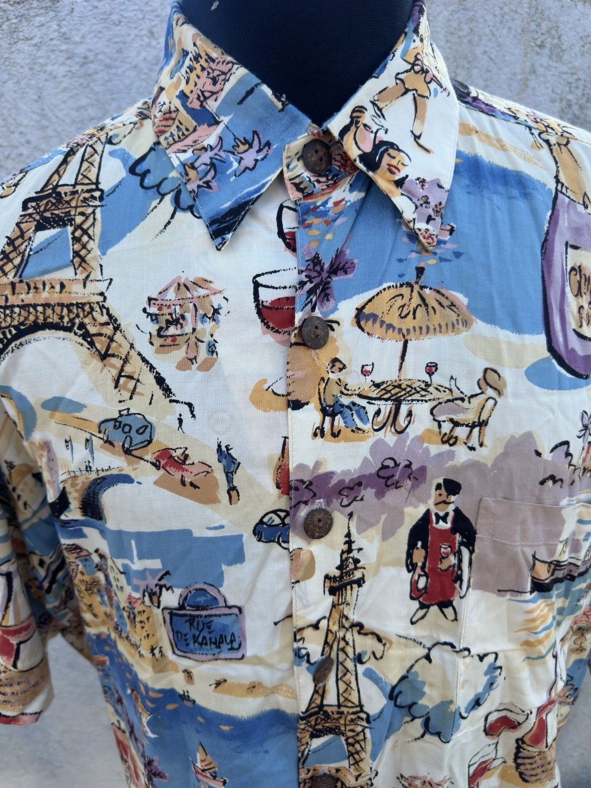 Kahala VTG Kahala John Severson Men's M Paris Venice Eiffel Tower Size US M / EU 48-50 / 2 - 3 Thumbnail