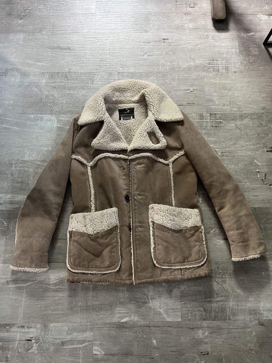 Vintage Authentic vintage fur shearling jacket Size US L / EU 52-54 / 3 - 1 Thumbnail