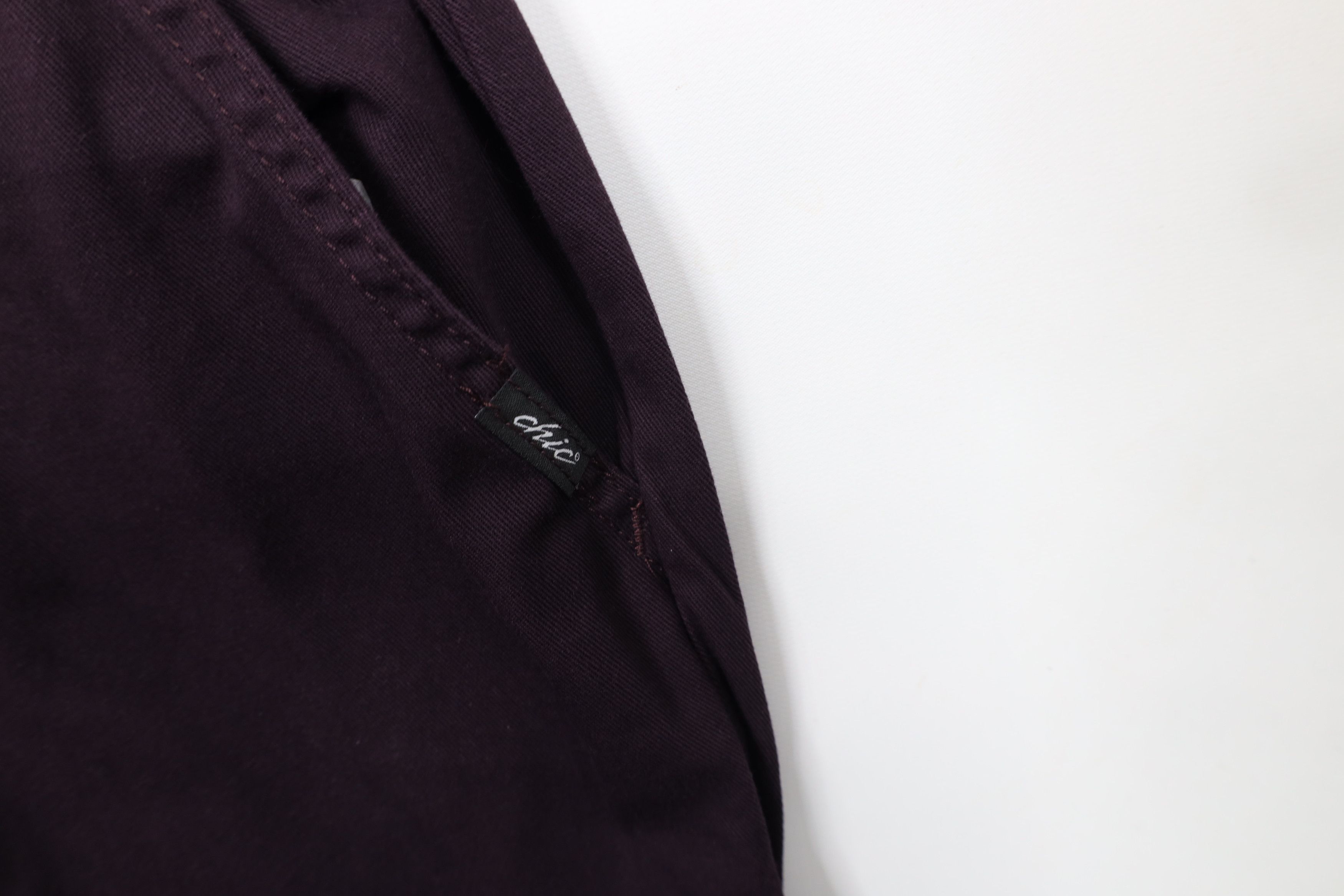 Vintage Vintage 90s Streetwear Tapered Leg Pants Eggplant Purple Size 40" / US 18 - 5 Thumbnail