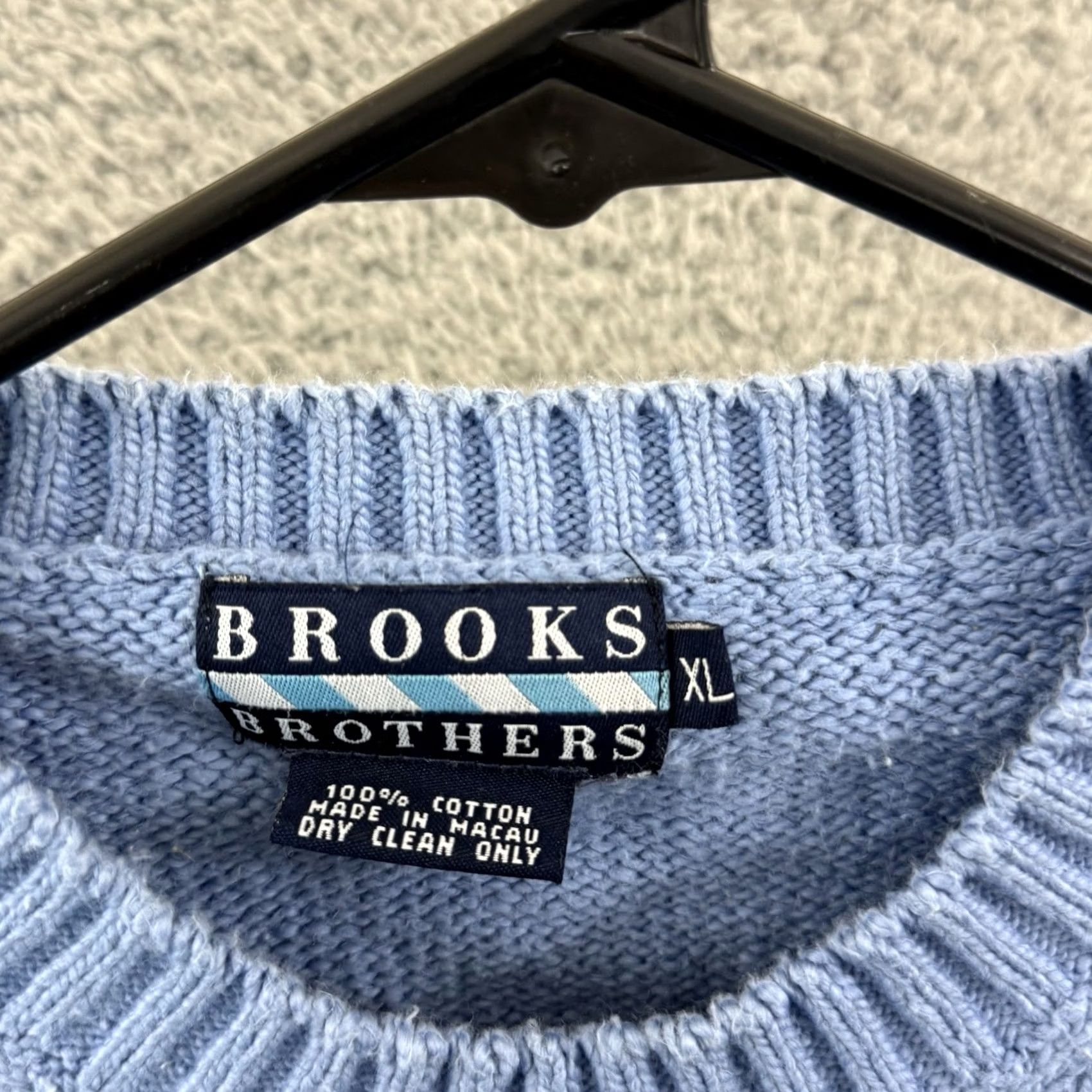 Brooks Brothers VINTAGE Brooks Brothers Sweater Mens XL Blue Crewneck Pullover Knit Size US XL / EU 56 / 4 - 6 Thumbnail