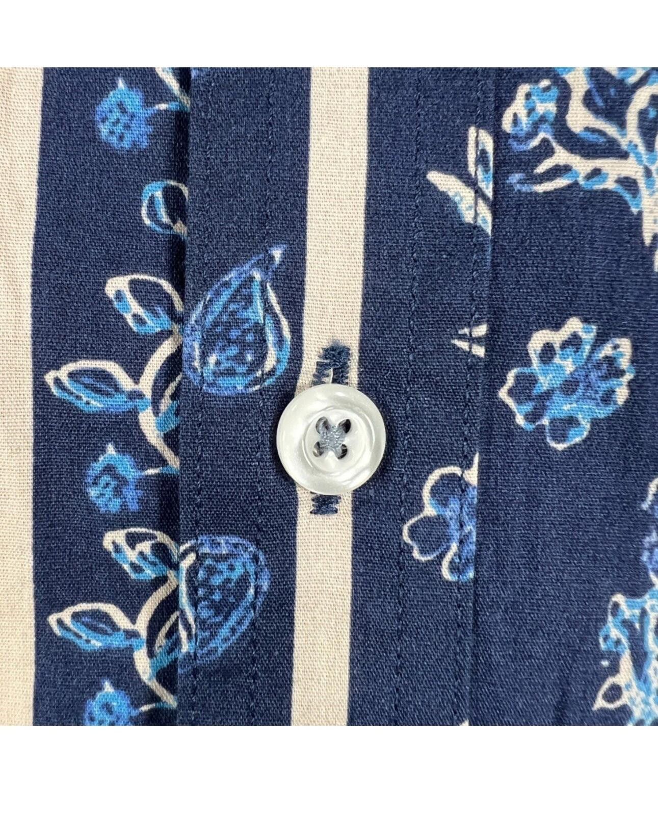 Cremieux Cremieux Shirt Men's XLT Extra Large Tall Blue Paisley Size US XL / EU 56 / 4 - 9 Thumbnail
