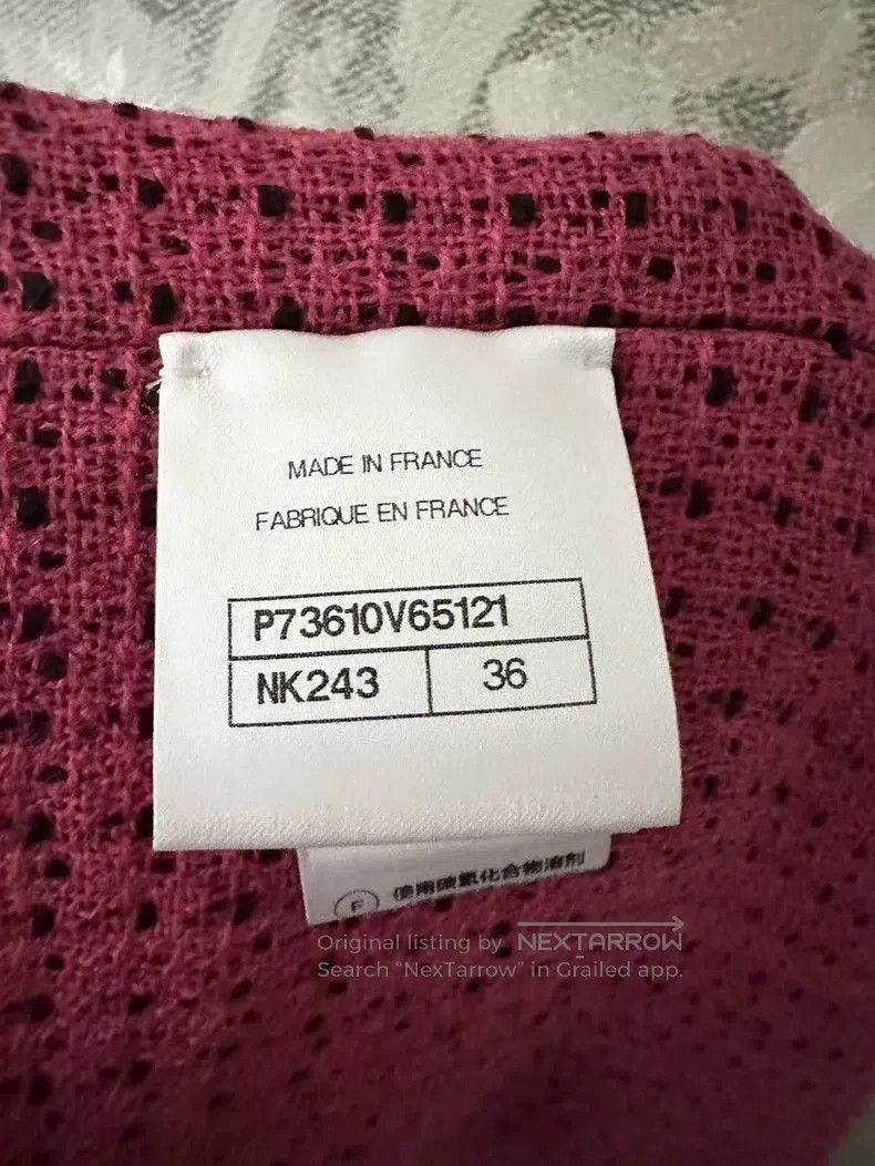 Chanel Chanel Black and pink classic knitted jacket Size XS / US 0-2 / IT 36-38 - 4 Thumbnail