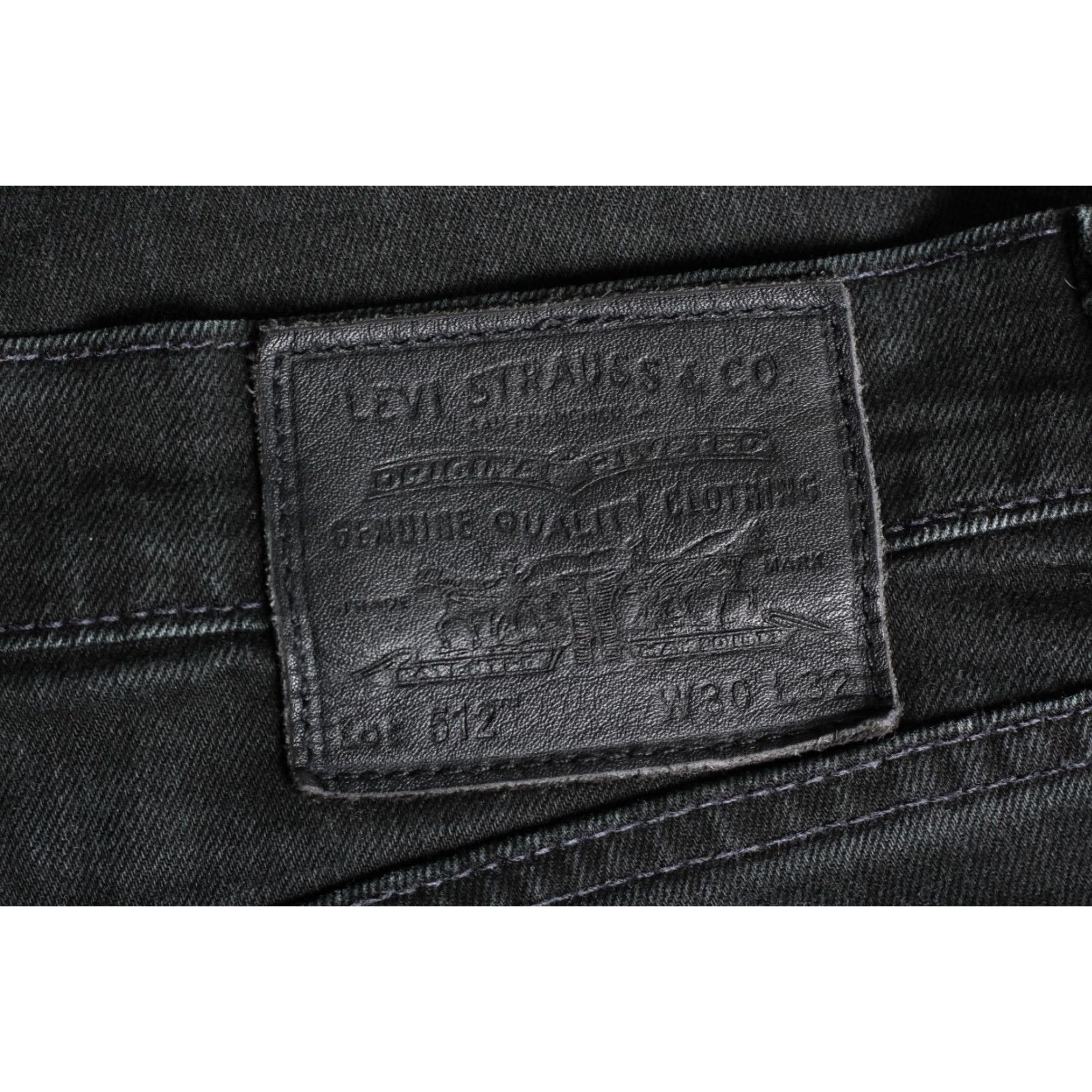 Levi's LEVI’S 512 Jeans Men Slim Tapered 30x30 Premium Big E Stretch DZ7757 Jeans Men 30 Black Stylish 5-Pocket Denim Dark Wash Size US 30 / EU 46 - 3 Thumbnail